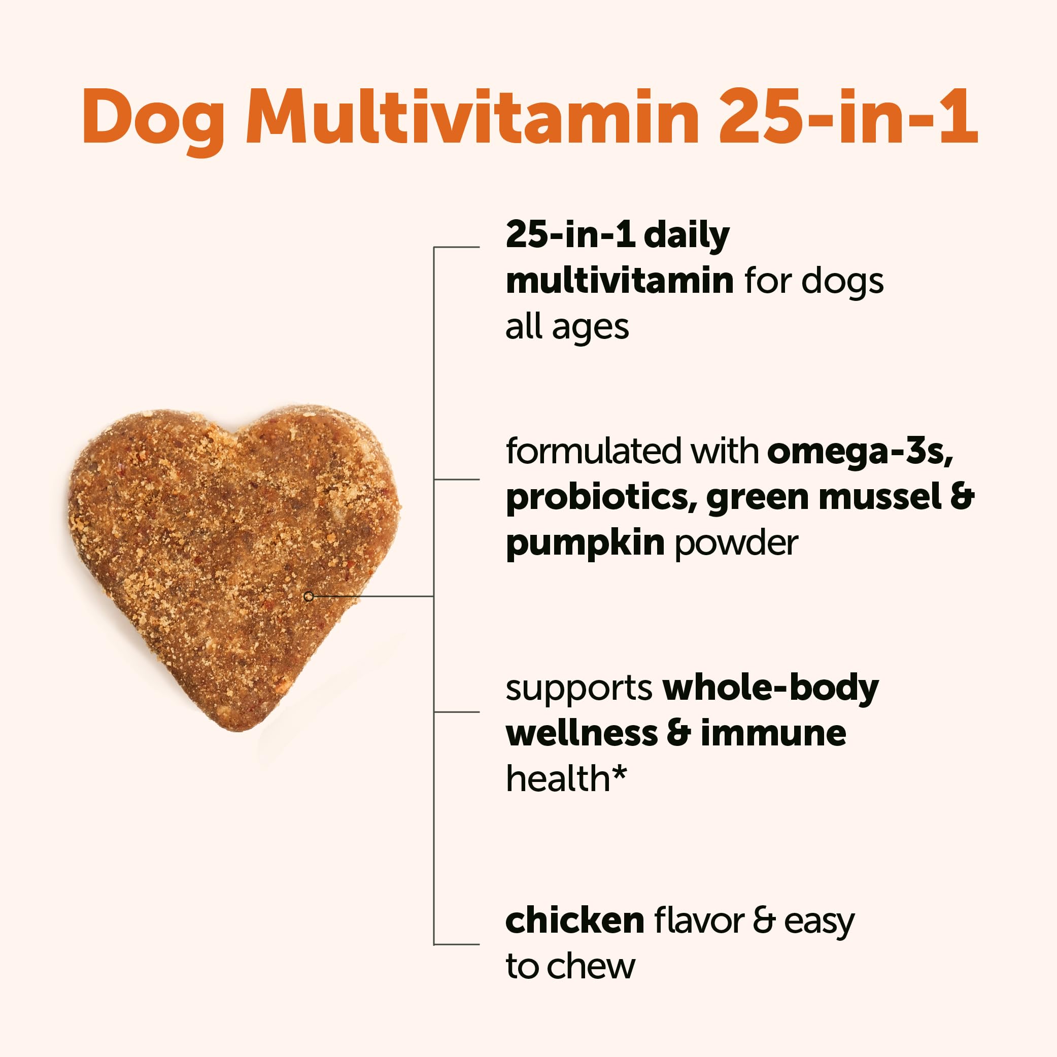 Micro Ingredients 25-in-1 Dog Multivitamin, 240 Soft Chews | Daily Essential Dog Vitamins and Supplements for Immune, Skin, Coat, Joints & Digestion Health* | Non-GMO, Chicken-Flavored — Amazon image 2