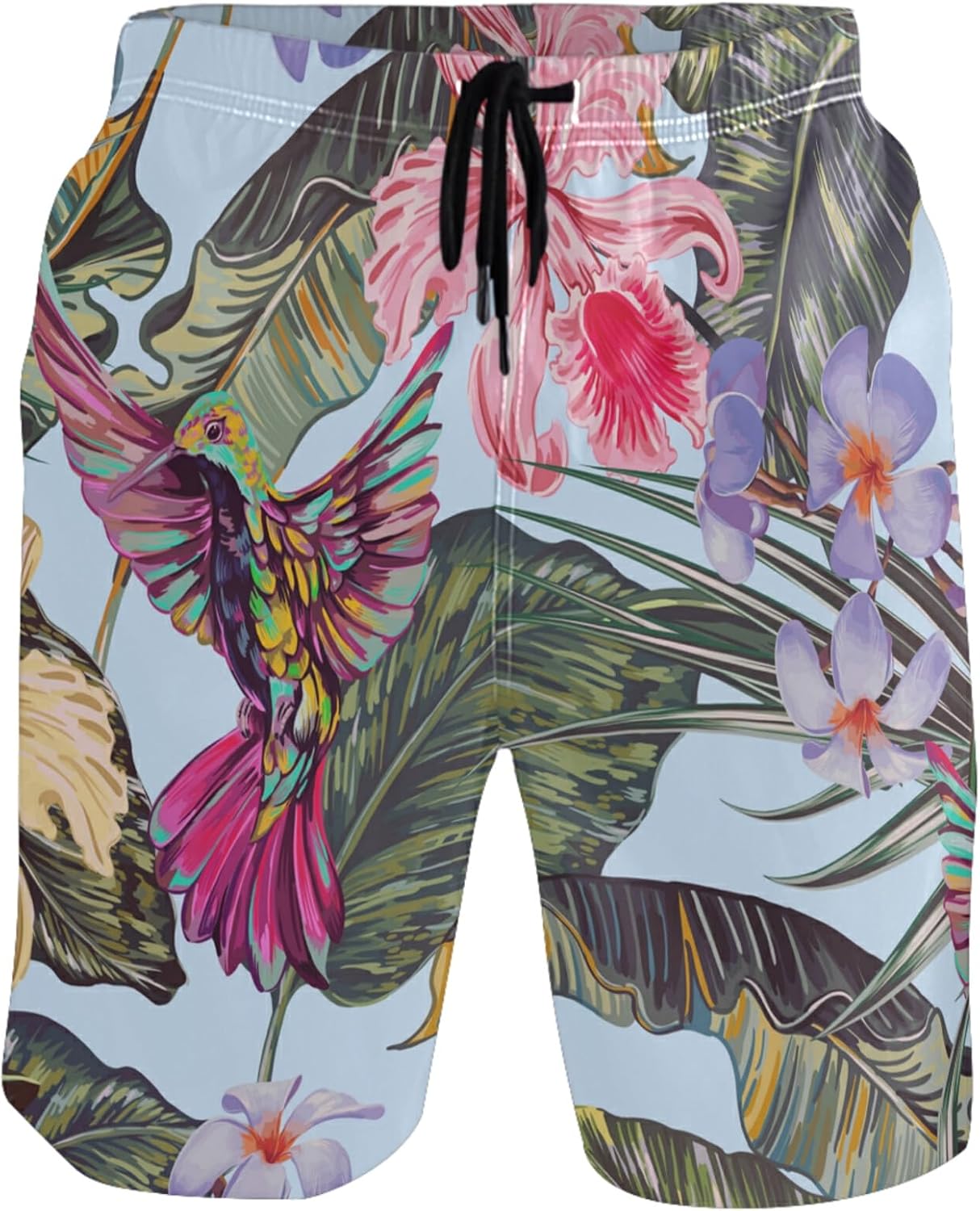 visesunny Mens Swim Trunks Quick Dry Board Shorts with Mesh Lining Breathable Fit Hawaii Beach Shorts Swimwear Bathing Suits