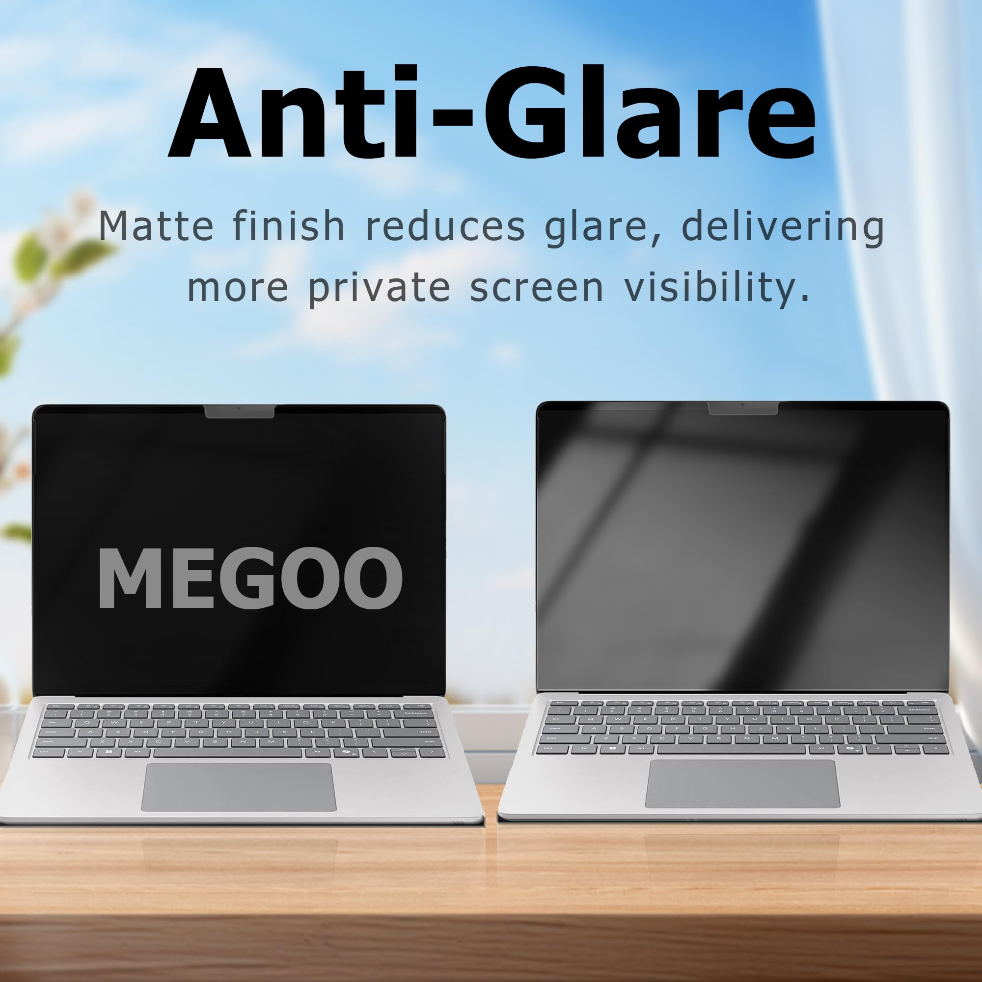 MEGOO Schermo Privacy per MacBook Pro 16 Pollici (2021–2024, M1-M4,Pro,Max), Opaco Anti-Riflesso, Filtro Luce Blu, Vista Anti-Spia ±30°, Magnetico, Protezione Business Premium
