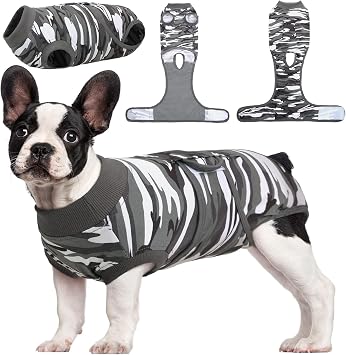 Kuoser Recovery Suit for Dogs Cats, Soft Dog Surgery Suit Female Male Spay
