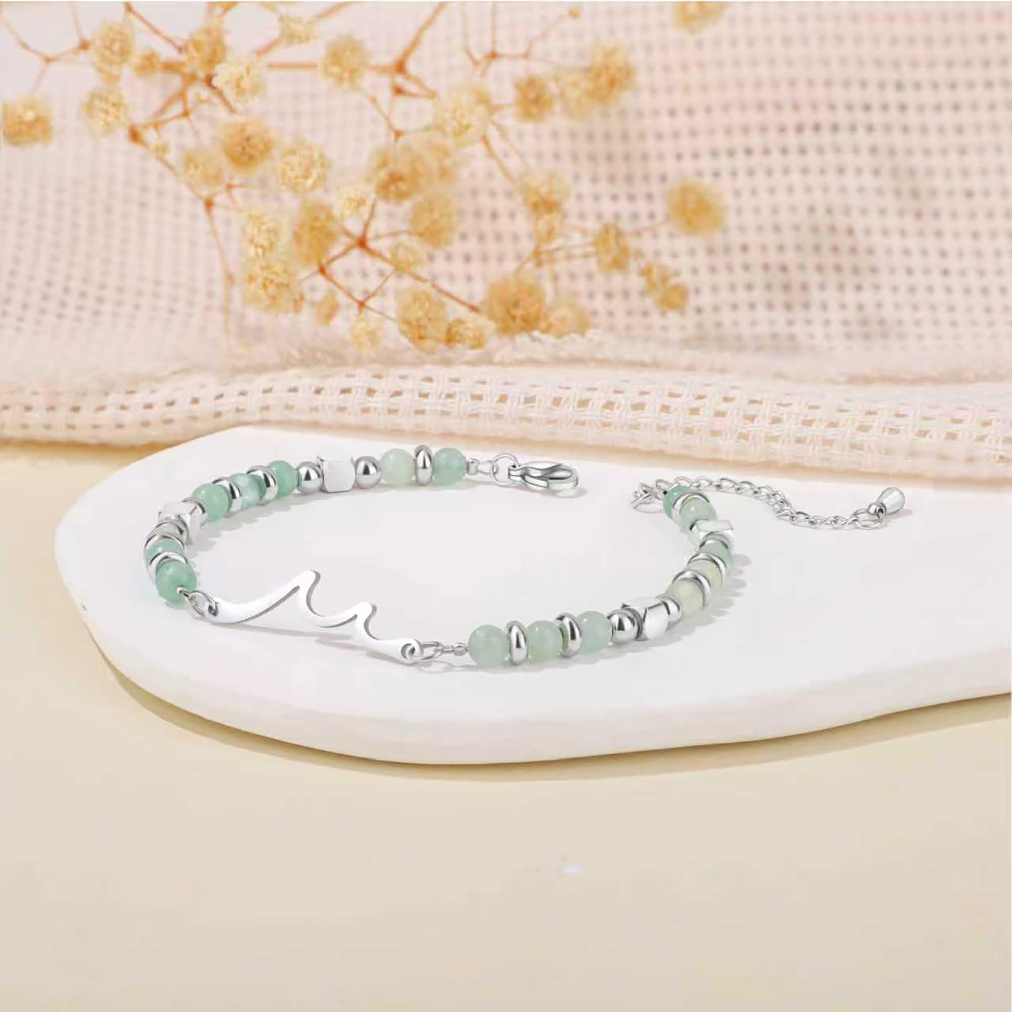JoycuFF 𝗚𝗶𝗳𝘁𝘀 𝗳𝗼𝗿 𝗪𝗼𝗺𝗲𝗻 𝗪𝗮𝘃𝗲 𝗕𝗿𝗮𝗰𝗲𝗹𝗲𝘁 Birthday Graduation Christmas Valentines Mothers Day Meaningful Gifts Unique Wave Bracelets for Women