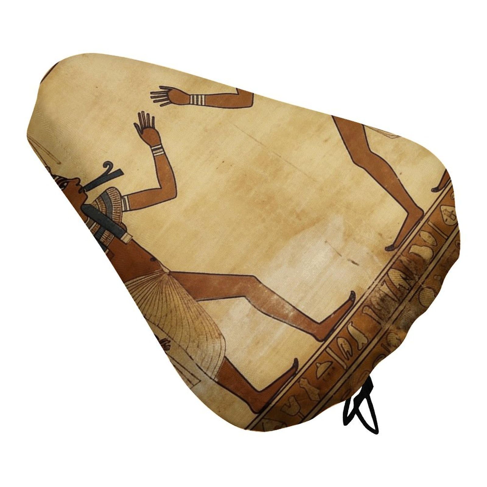 Ancient Egyptian Bike Seat Cover for Men Women, Waterproof & Dustproof Bike Seat Cushion with Drawstring, Adjustable Bicycle Saddle Cover for Or Rain & Sun Protection