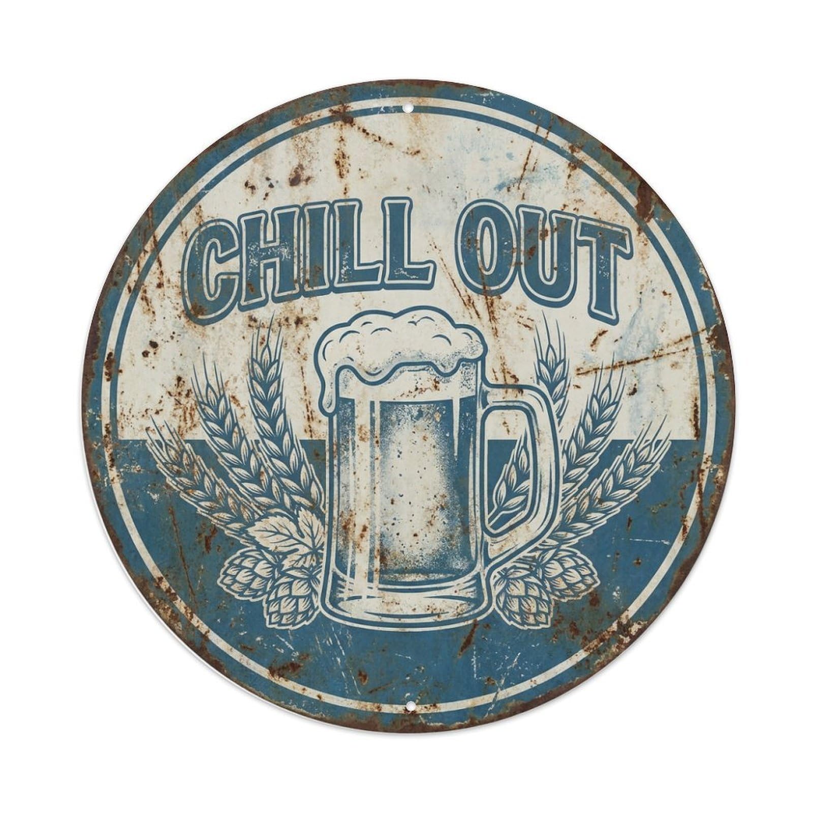 Fyrn Style Metal Tin Sign Vintage Beer Barware Chill Out Retro Bar For Pub