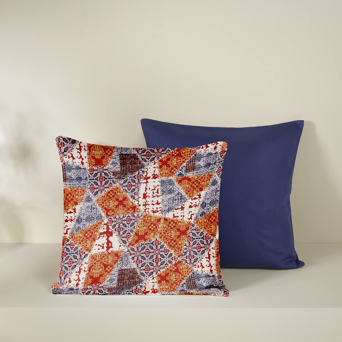 Housses de coussin en coton satin lot de 2 pour un salon chic et soyeux