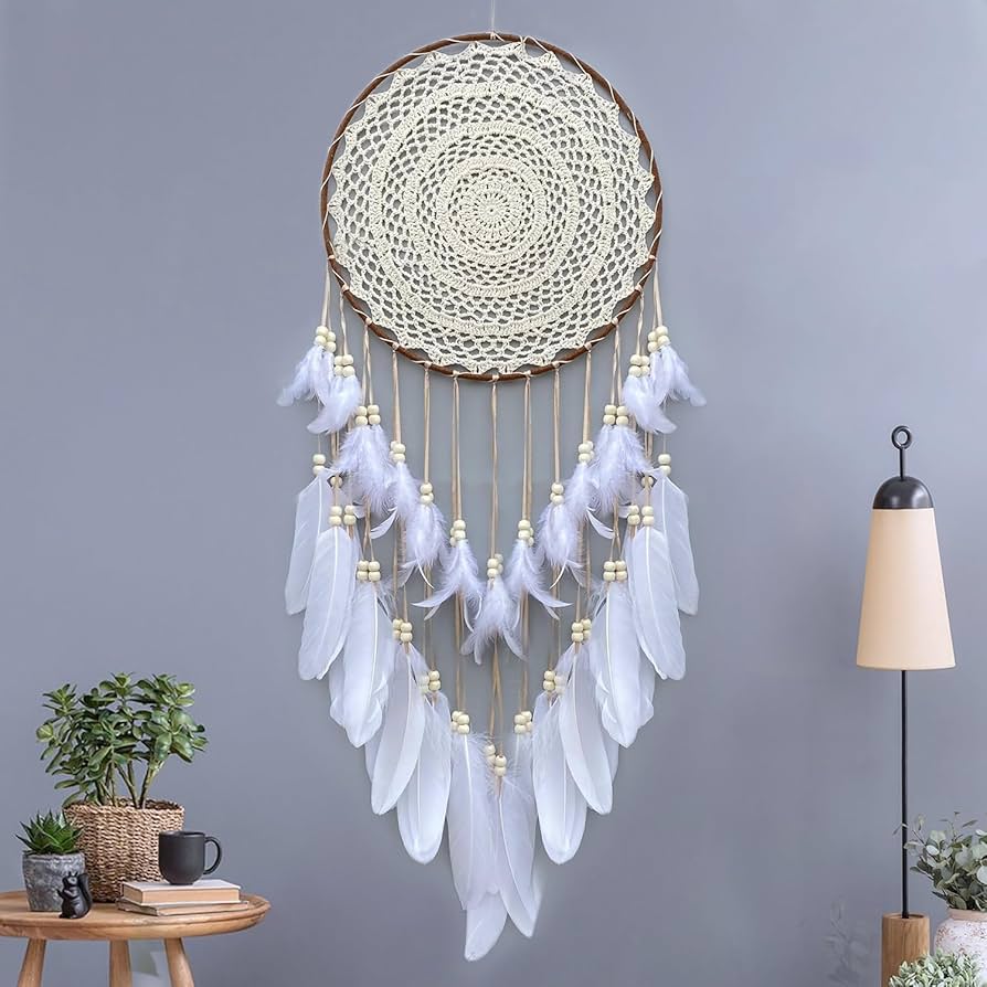 Amazon.com: Malicosmile Large White Dream Catcher, Handmade Big