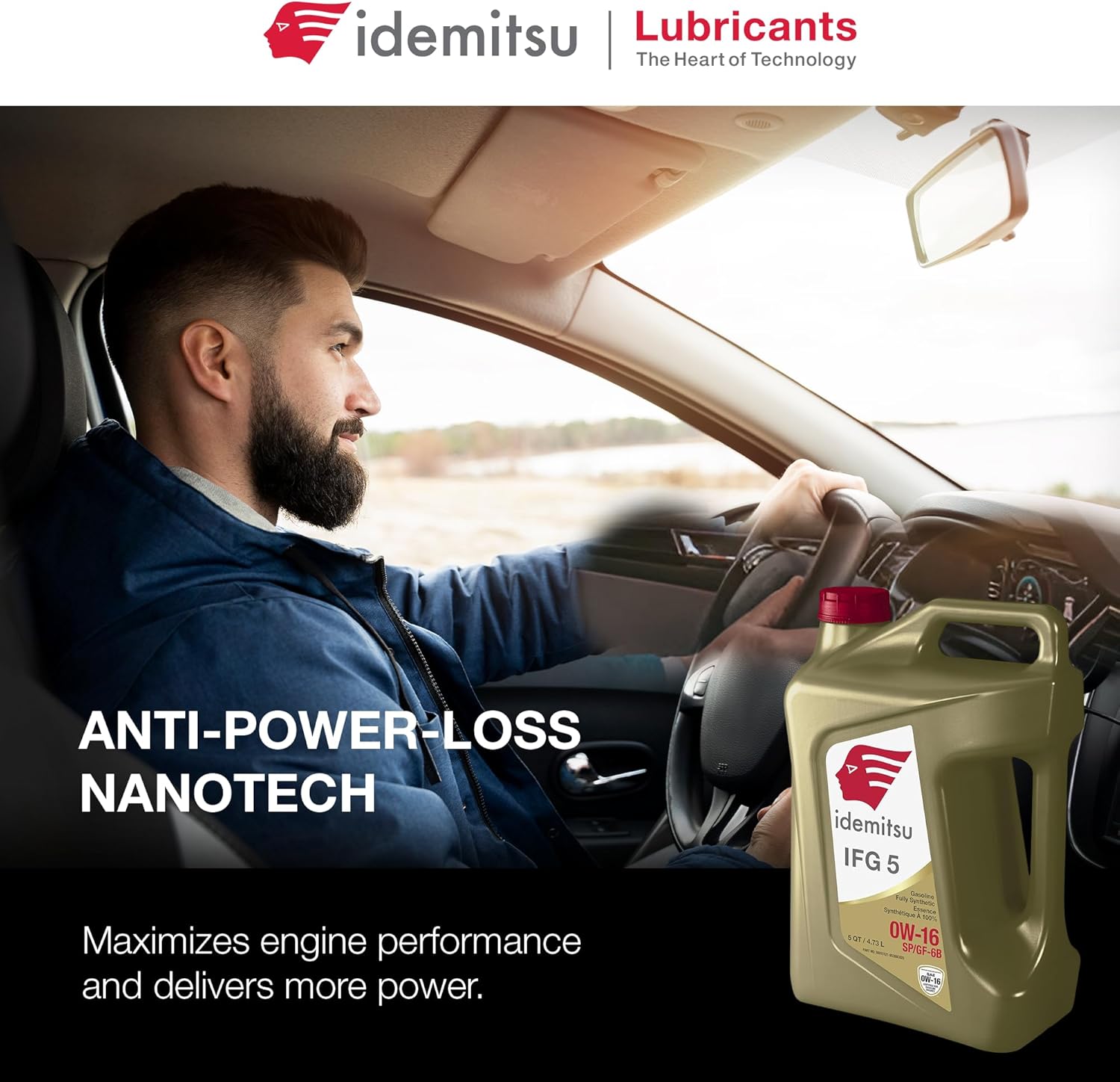 Idemitsu IFG5 0W-16 SP/GF-6B Full Synthetic Motor Oil – 5 Quart, Case of 4 | Engineered for Superior Efficiency and Protection | Certified for Hybrid and Gasoline Engines - Image 7