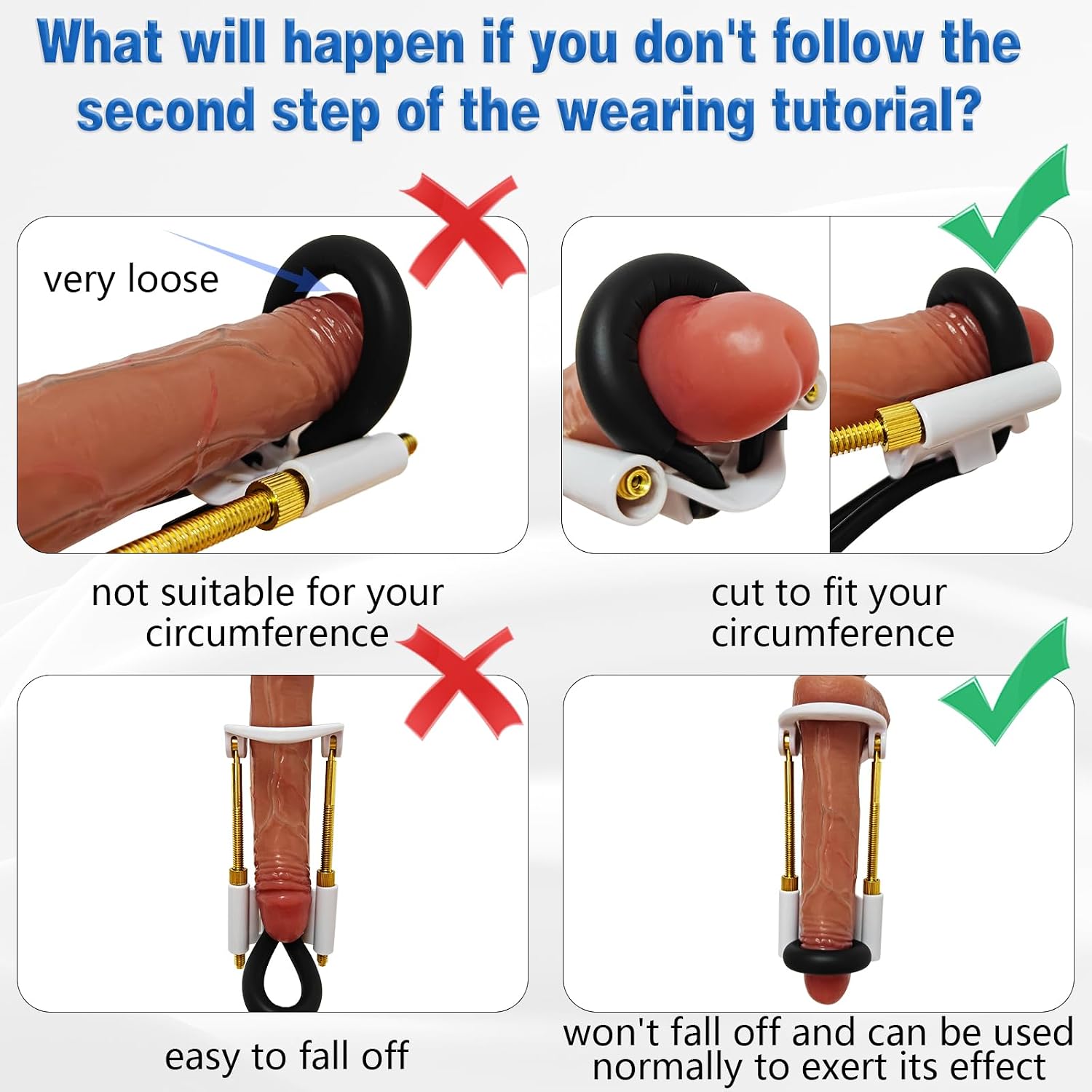 Penis Extender Stretcher Kit, Penis Pump Sex Toys for Men, Penis Enlarger Stretcher Exercise, Wearable Adjustable Traction Penis Training Device Set, Male Penis Extension Training Device, Male Sex Toy