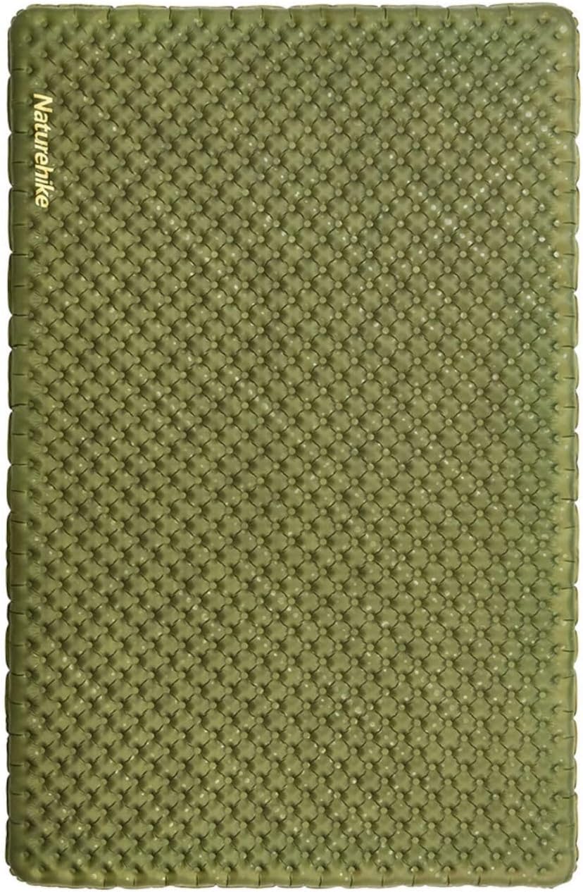 Naturehike Ultralight Inflatable Sleeping Pad -R-Value 5.8 withstands -20°C 8 Layers and Aluminum Film Insulation，for Camping, Backpacking, Hiking, with Inflatable Bag