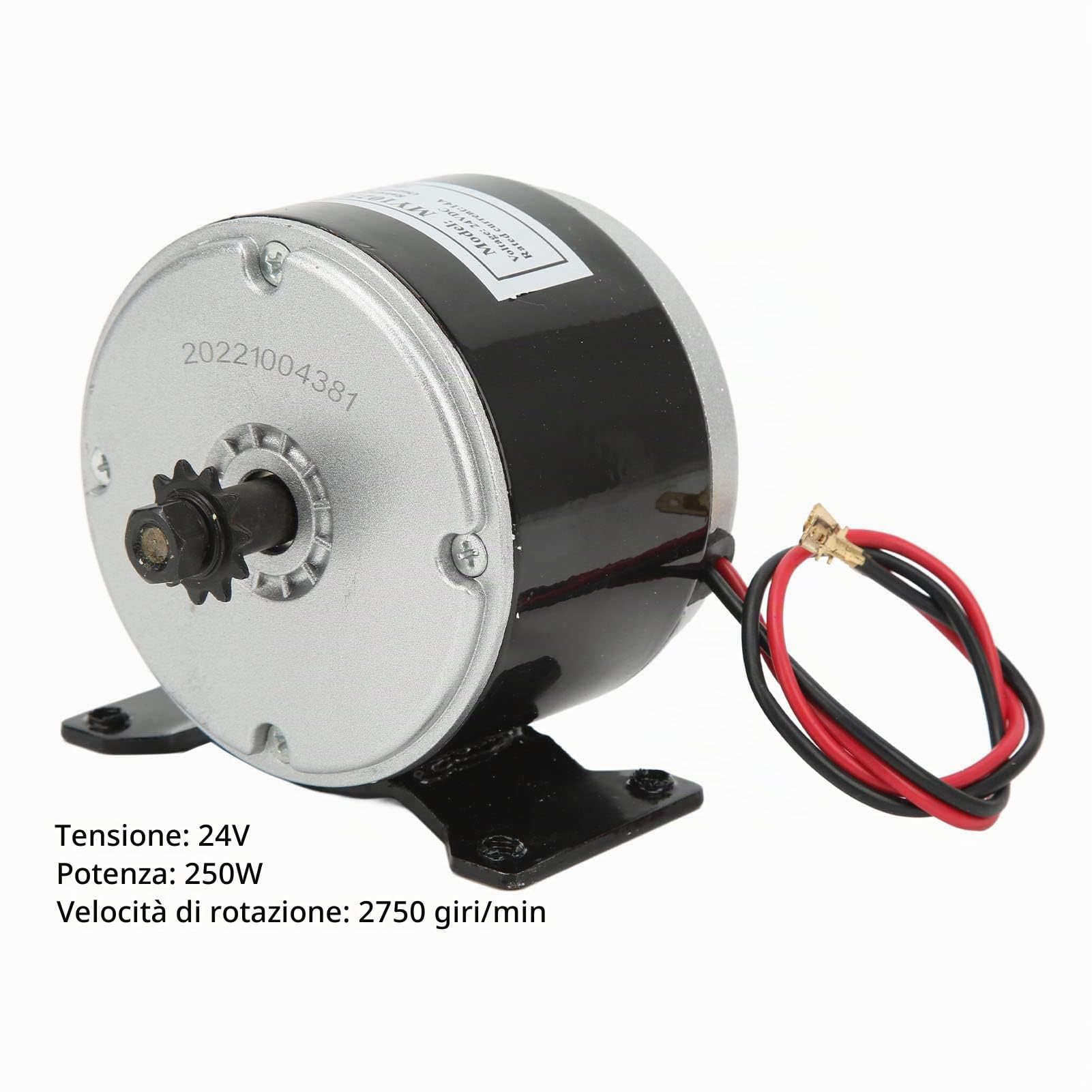 24V 250W Motore Spazzolato, Scooter Elettrico Regolatore del Motore a Corrente Continua, Bici Elettrica Parti di Ricambio Motore ad Alta Velocità per Bicicletta Elettrica, Scooter, Biciclette