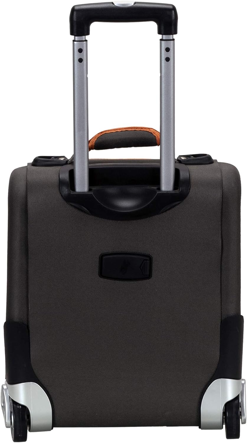 review Rockland Polo Equipment Varsity Softside Upright Luggage Set, Charcoal, 4-Piece (18/22/26/30)