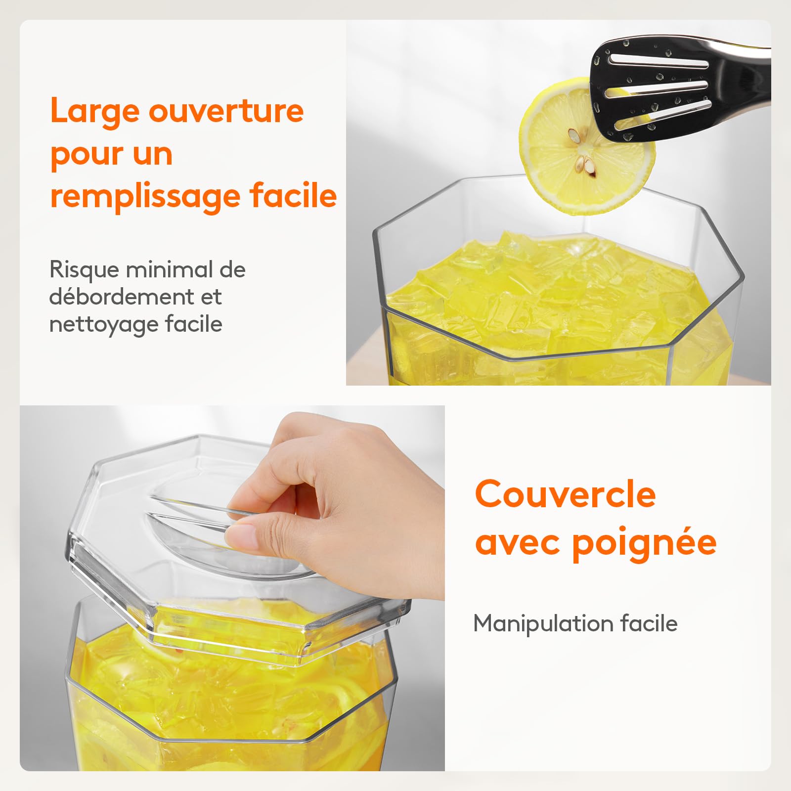 Lifewit 4L Distributeur de Boisson avec Robinet, Jarre Cocktail en Plastique, Fontaine Cocktail Glacées avec Support pour Jus, Limonade, Soda et Thé, Lot de 2 (en 1 Paquet)