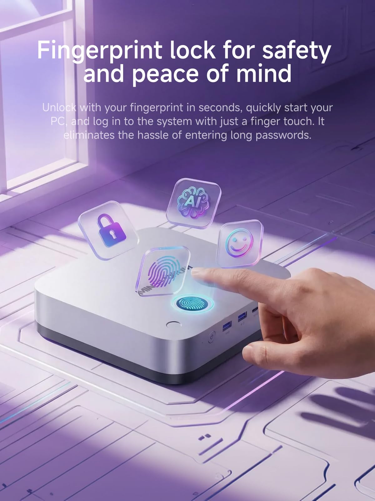 MINIS FORUM AI X1 Pro Mini-PC Barebone, AMD Ryzen AI 9 HX 470 (12C/24T, bis zu 5,2 GHz), Radeon 890M, 4K Quad Display, Dual 2,5G LAN, Wi-Fi 7, Bluetooth 5.4, USB4, OCuLink, ohne RAM/SSD