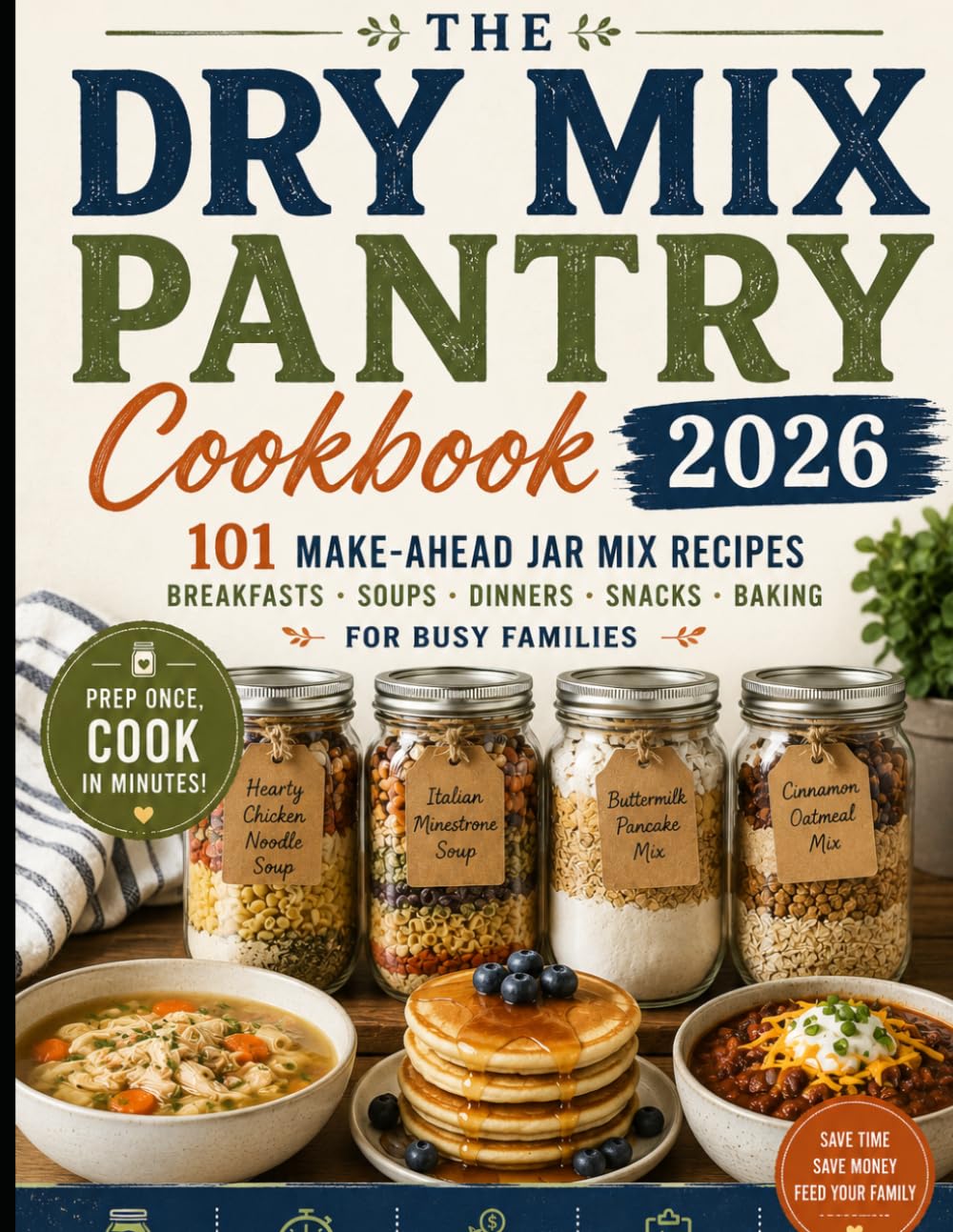 The Dry Mix Pantry Cookbook 2026: 101 Make-Ahead Jar Mix Recipes for Busy Families, Quick Dinners, Breakfasts, Soups, Baking Mixes & Budget-Friendly Meal Planning