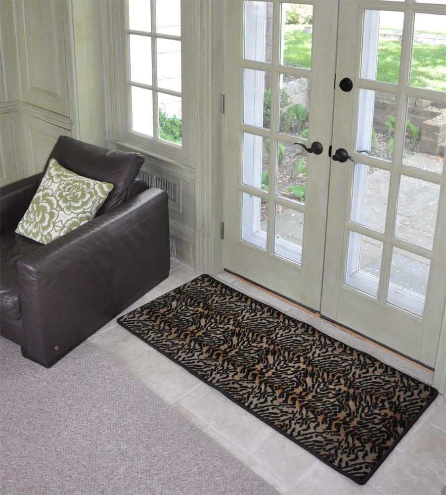 GGBailey Lifestyles Tiger Double Door (72" X 32") Home Mat for Kitchen, Bath, Entry