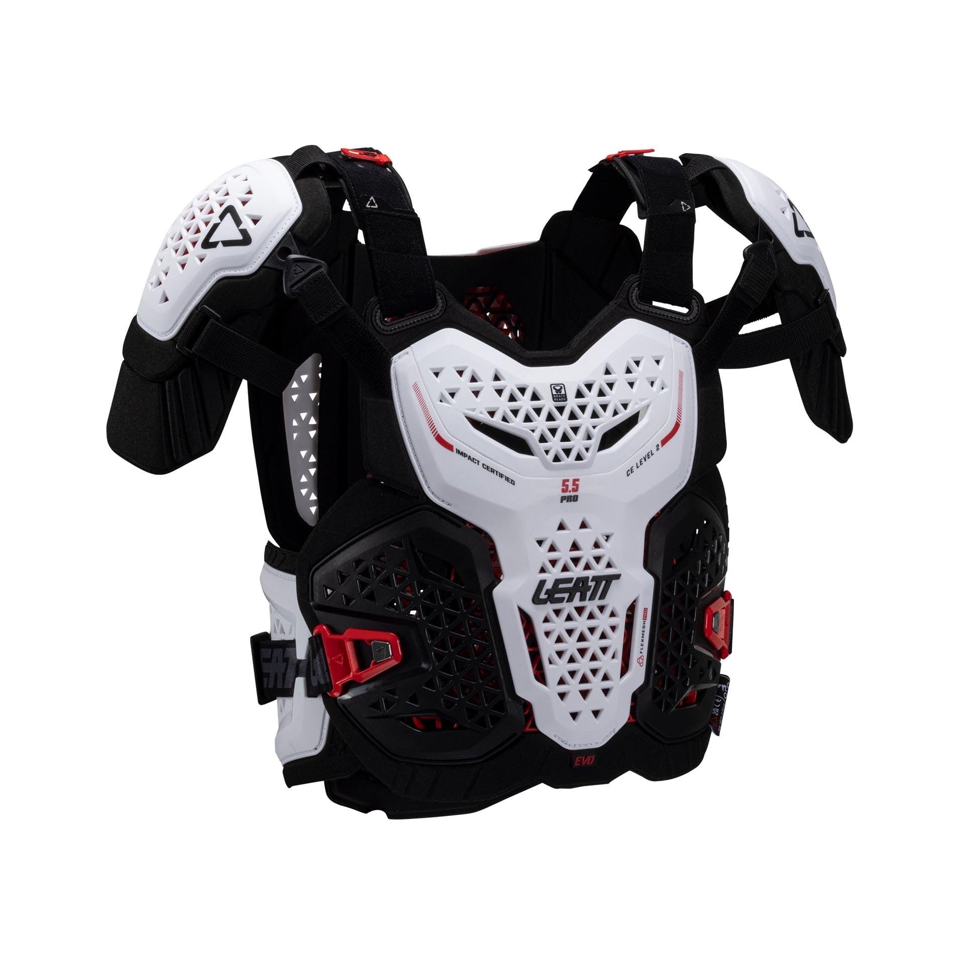 BUZER LEATT 5.5 PRO EVO SCHWARZ (172-184CM) L/XL | Mesh-Einsätze