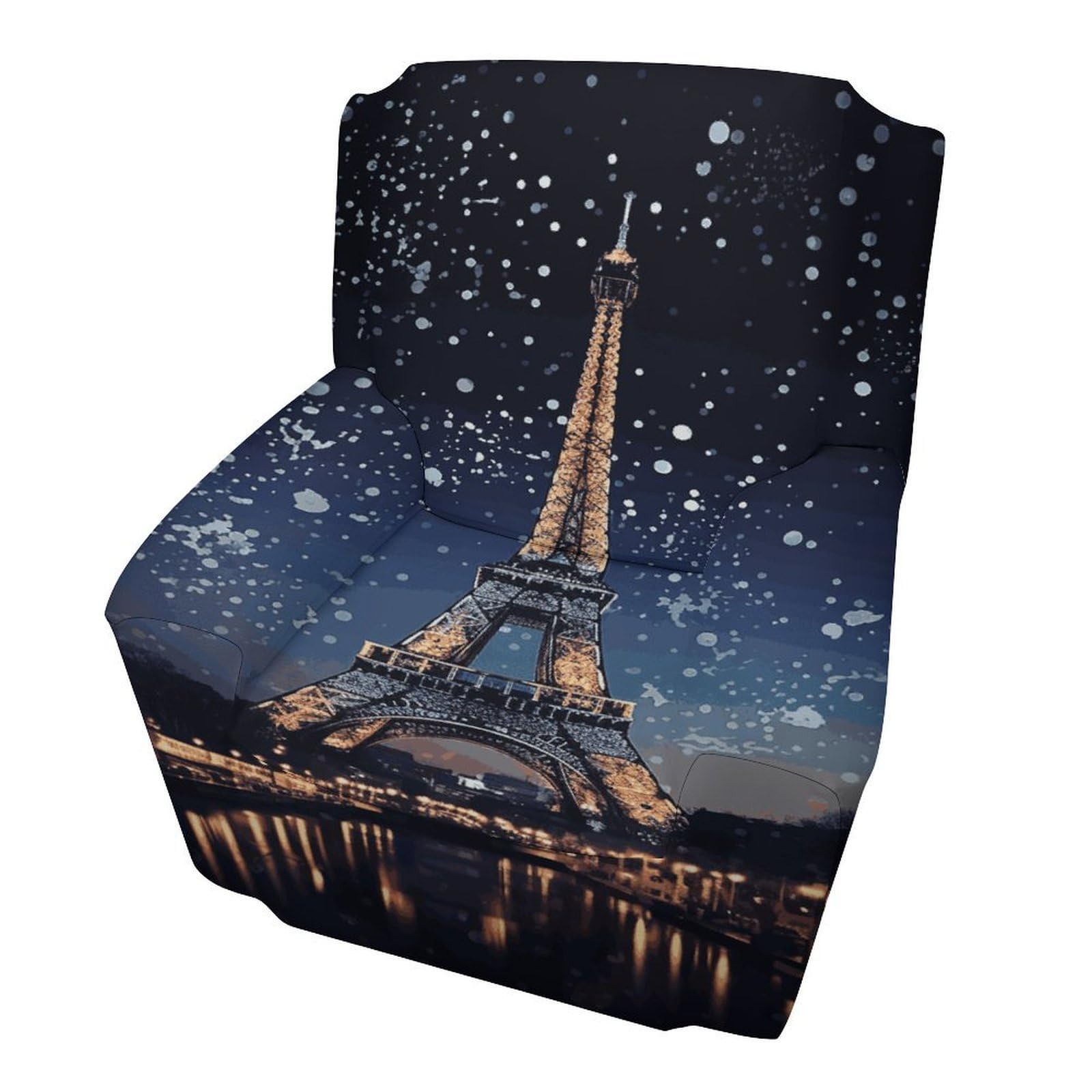 Fekiloot Style Night Paris Eiffel Tower Couch Cover Sofa Cover Sofa Slipcover