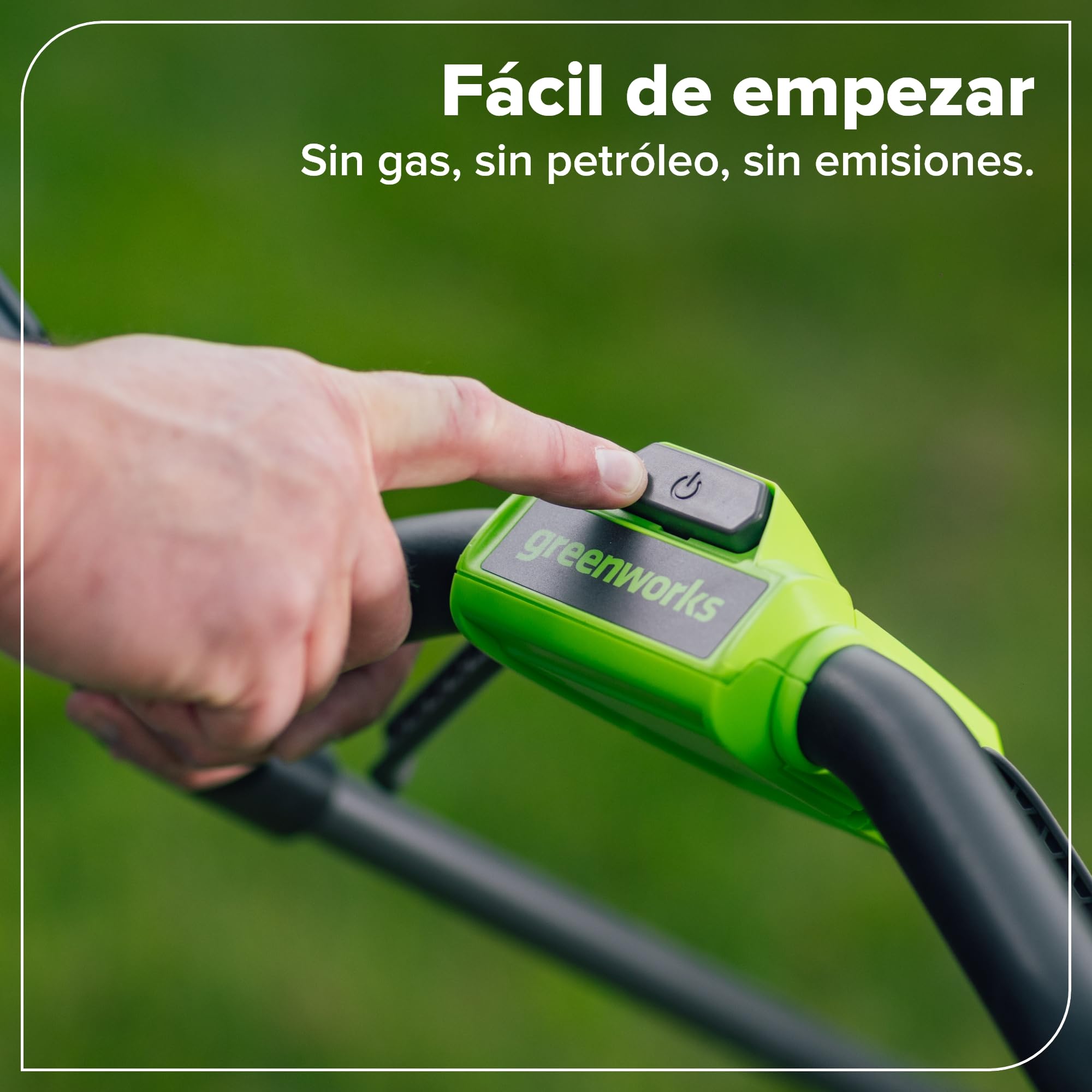 Greenworks 48V (24V x 2) Cortacésped de batería Li-Ion 24V 36cm Ancho Corte hasta 400m² a y Cortabordes Inalámbrico con Cabezal de Alimentación Automática con 1 Batería 4Ah y Cargador-MTCK48B421-01