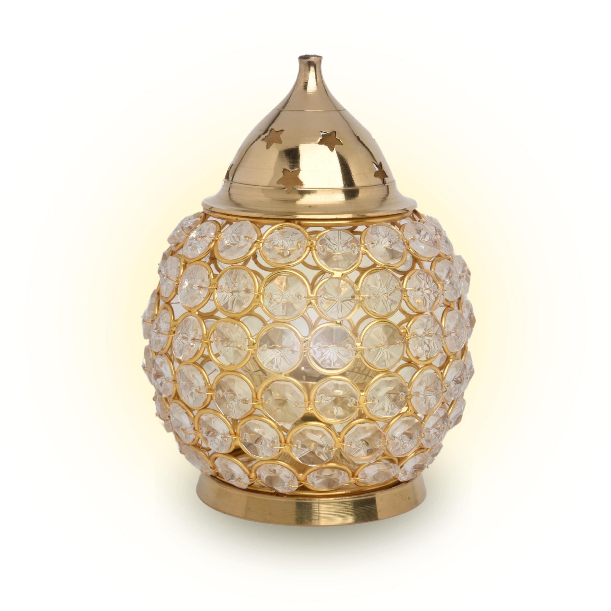 Brass Aarti Plate - Handcrafted Indian Diya -18 Brass Aarti Plate - Handcrafted Indian Diya -18