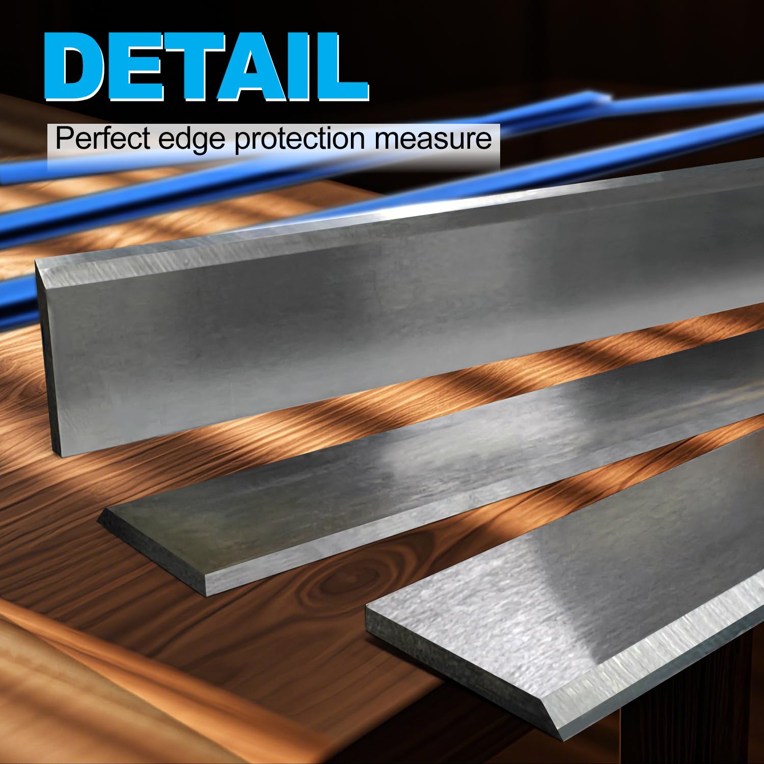 TCT 15 Inches Planer Blades jointer Knives set Replacement for Delta 22-677 DC-380 Grizzly G0453 G1021 G6701 JET 708529G JWP-15CS JWP-15HO Freud C045 Reliant DD-37 Powermatic and Most 15" Planers 3pcs