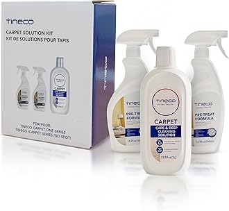 Tineco Pretreat Formula & Cleaning Solution Set for CARPET ONE Cruiser Series, CARPET ONE PRO & Spot Series, iCARPET, Removes Tough Stains