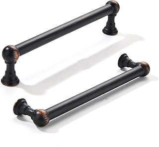khtumeware 10 Pack 6 Inch Hole Center Oil Rubbed Bronze Cabinet Pulls Heavy Duty Solid Cabinet Handles cabinets Dressers Kitchens Handles Bathroom cabinets
