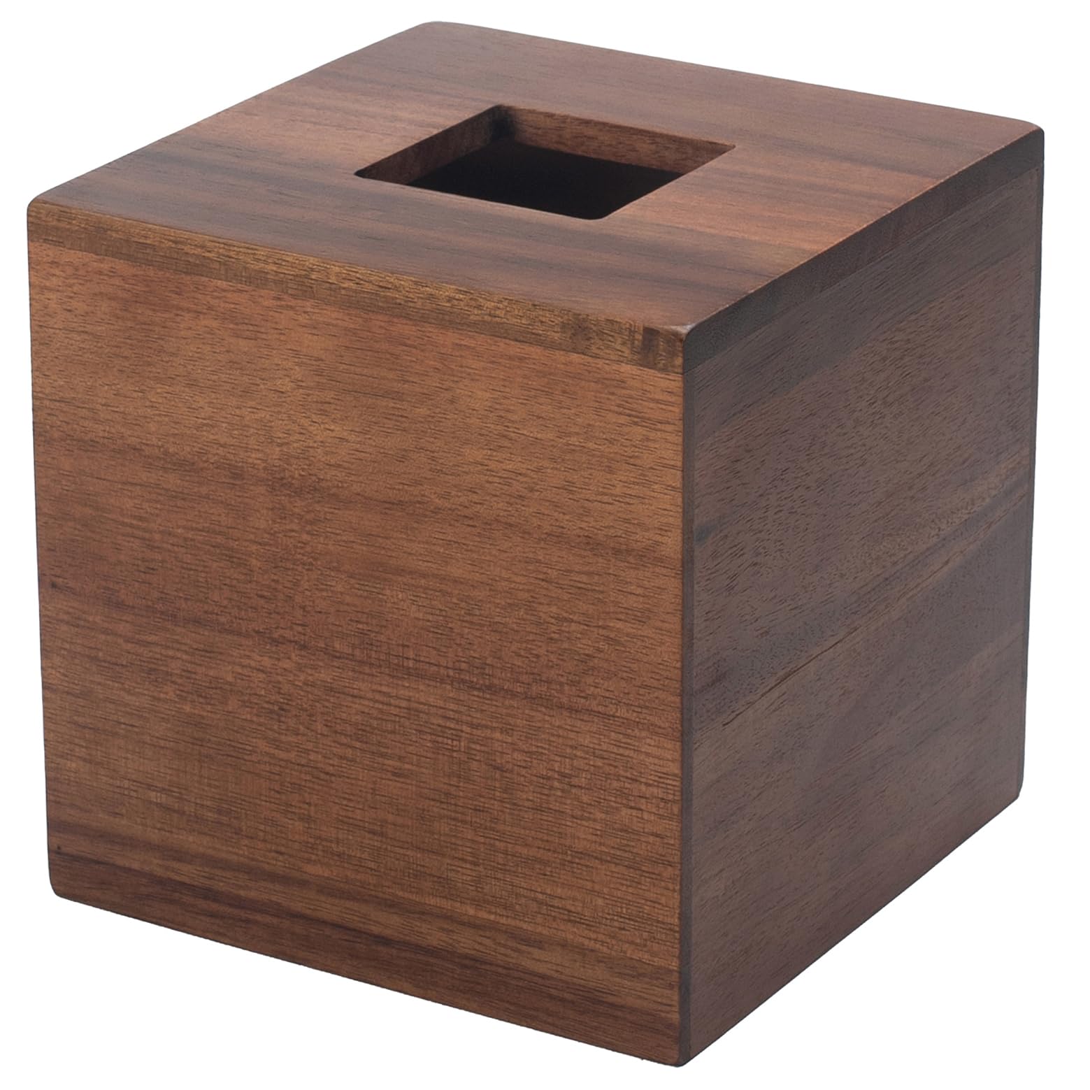 Scatola per fazzoletti in Bambù Quadrato, Scatola per Salviette in Legno, Scatola da Fazzoletti Legno Decorativa per Bagno, Soggiorno, Cucina, Camera