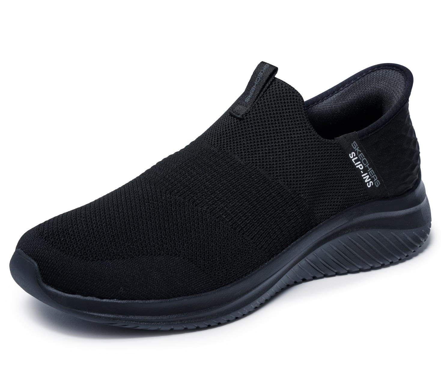 Skechers Men's Ultra Flex 3.0 Smooth Step Slip-in Loafer, Black, 6 UK