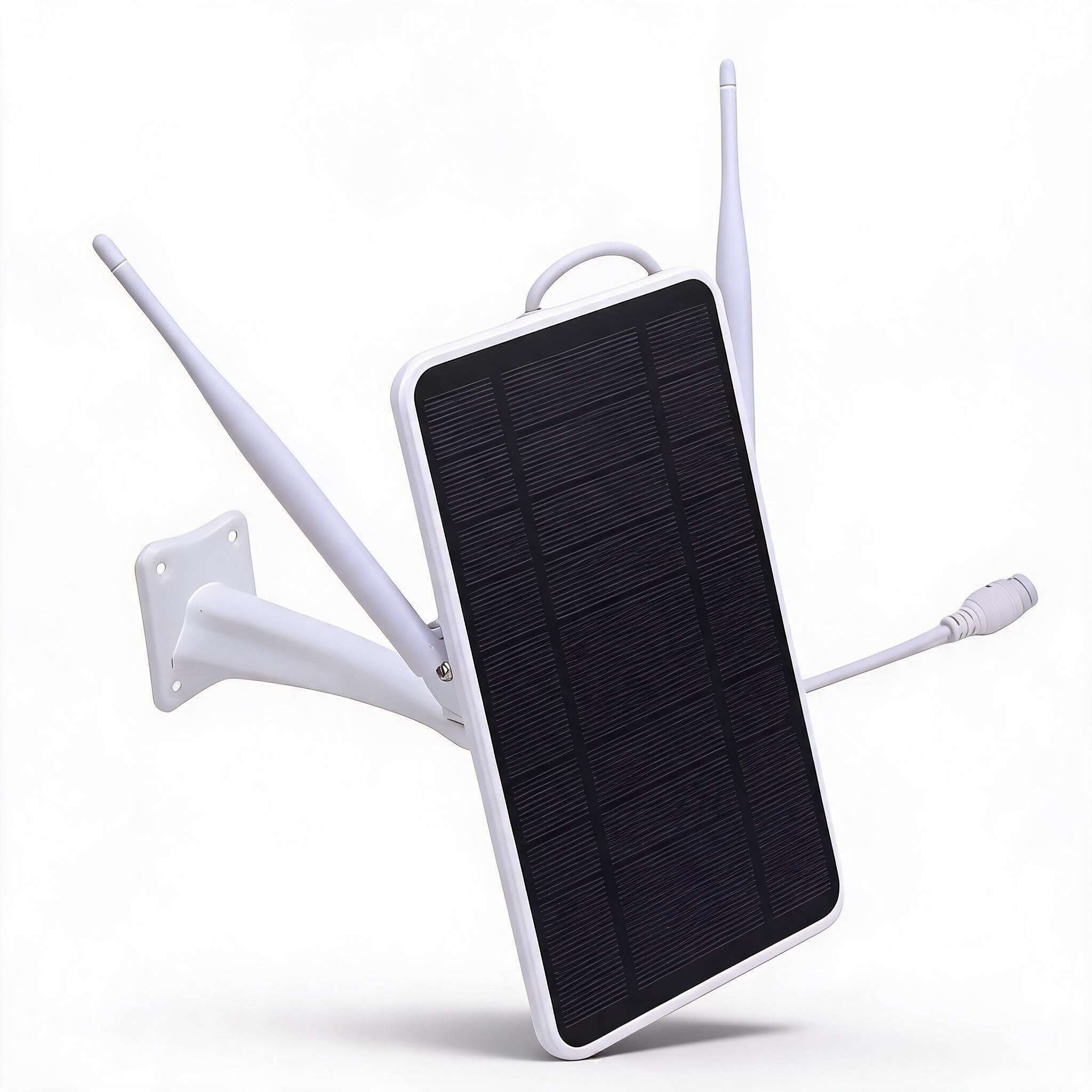 Zunate Modem routeur solaire 4G LTE IP66, répéteur WiFi extérieur étanche avec batterie de 12 000 mAh et fente SIM pour surveillance de cour, ferme, camping, camping-car (États-Unis)