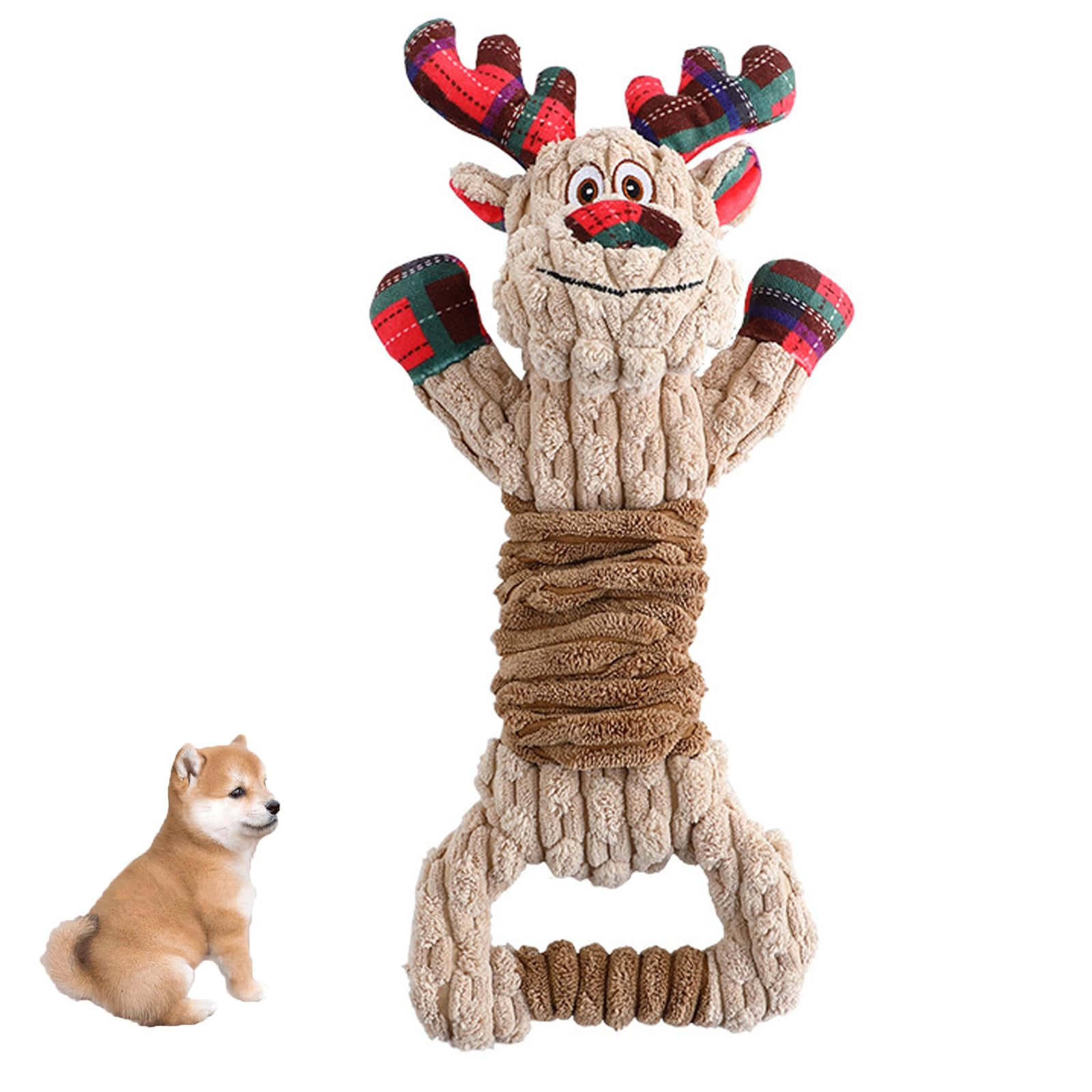 Jouets Couineurs pour Chien, Jouet en Peluche avec Papier Froissé, Jouets Interactifs pour Chiots, Petits, Moyens Et Grands Chiens,A