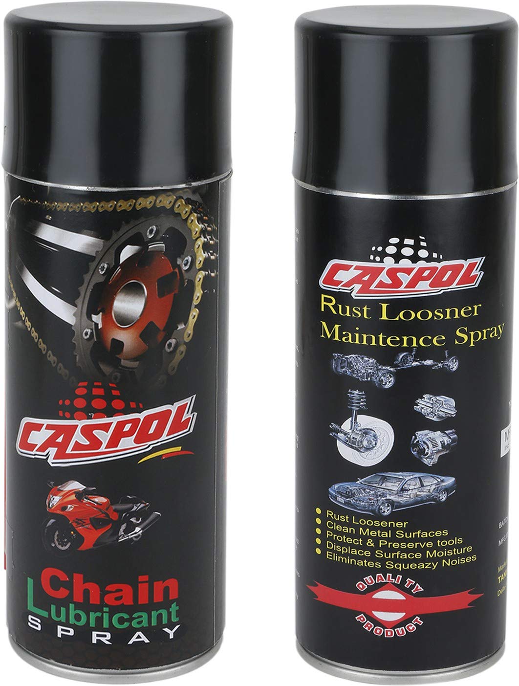 Caspol Chain Lubricant 400ml & Rust Looser 400ml
