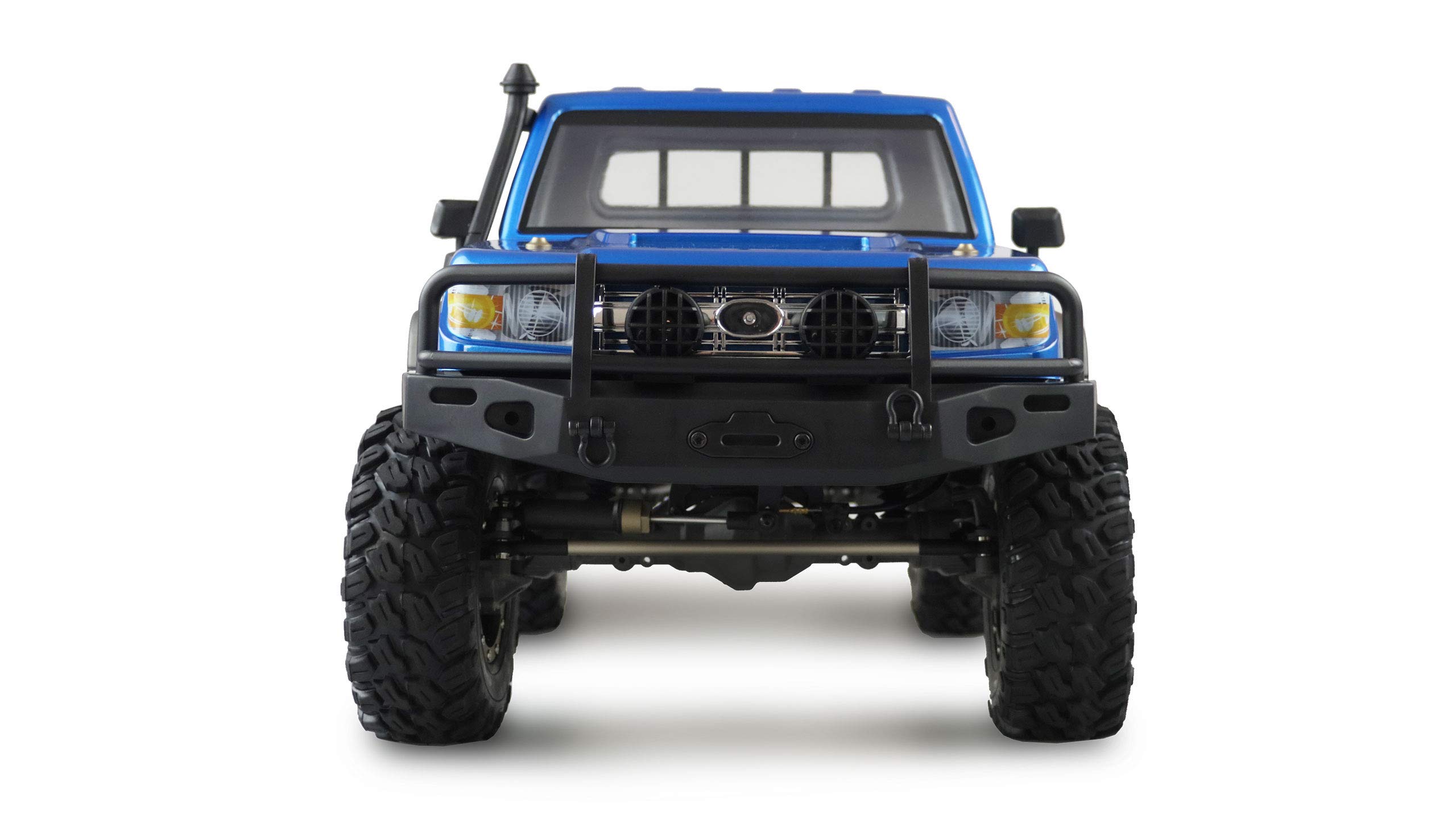 Amewi 22469 AMXRock RCX8P Scale Crawler Pick-Up - Coche teledirigido (Escala 1:8), Color Azul