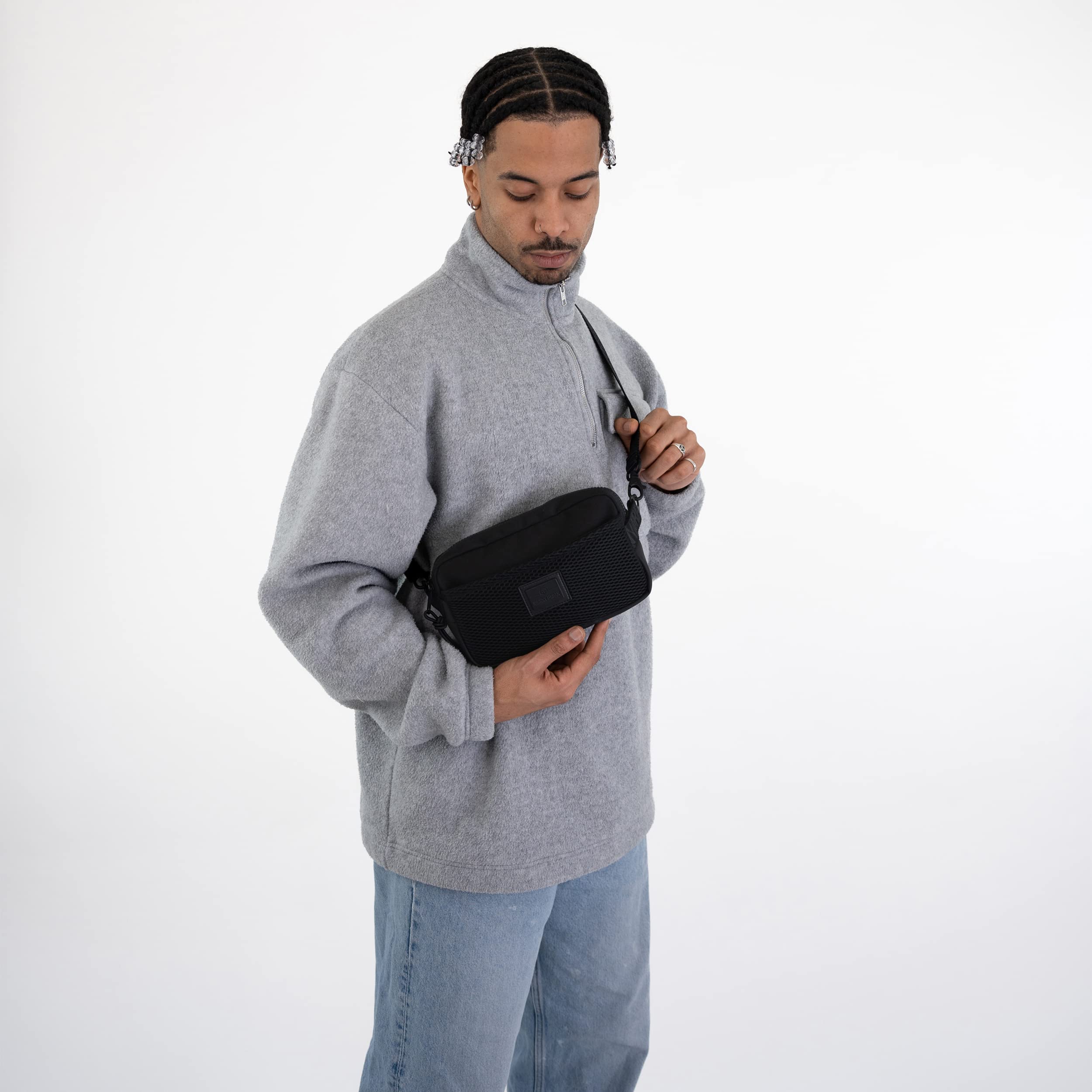 Johnny Urban Marsupio Donna Nero - Elliot - Borsa per Festival, Viaggi e Sport - Piccolo Borsello Elegante alla Moda - Impermeabile