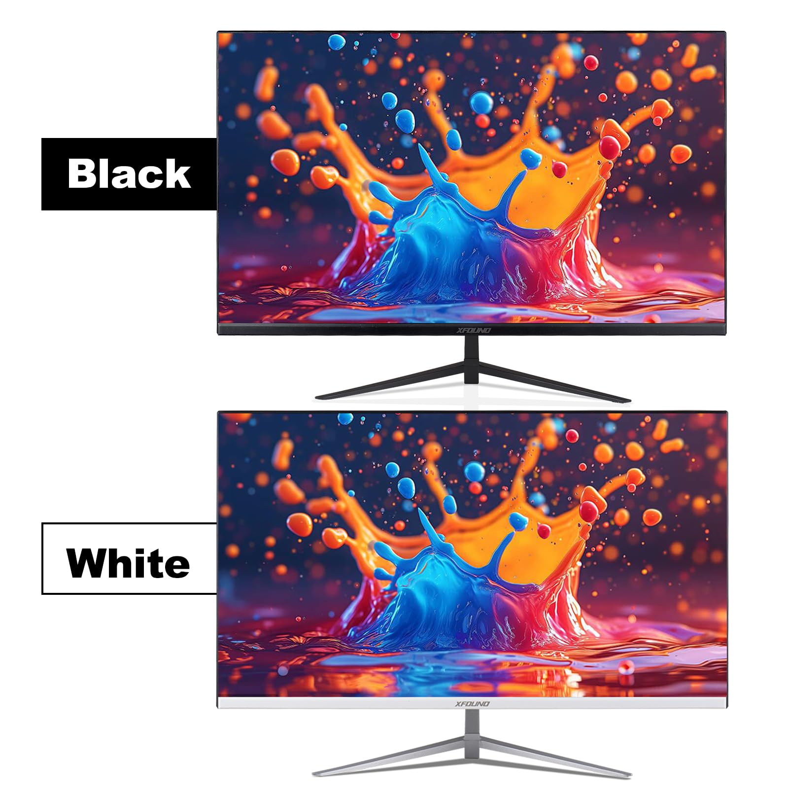 HUIOP Monitor do gier 2K 27 cali LED 2560x1440 165Hz 1ms Monitor na biurko ochrona oczu panel IPS 16:9 o wysokiej przejrzystości 300cd/m2