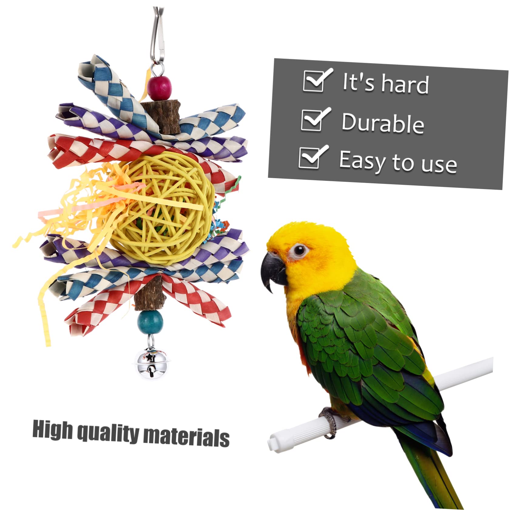 YARNOW 3 Pz giocattolo pappagallo accessori per uccelli giocattolo per animali domestici giochi per pappagalli giochi pappagalli giocattoli mordace mordere il morso