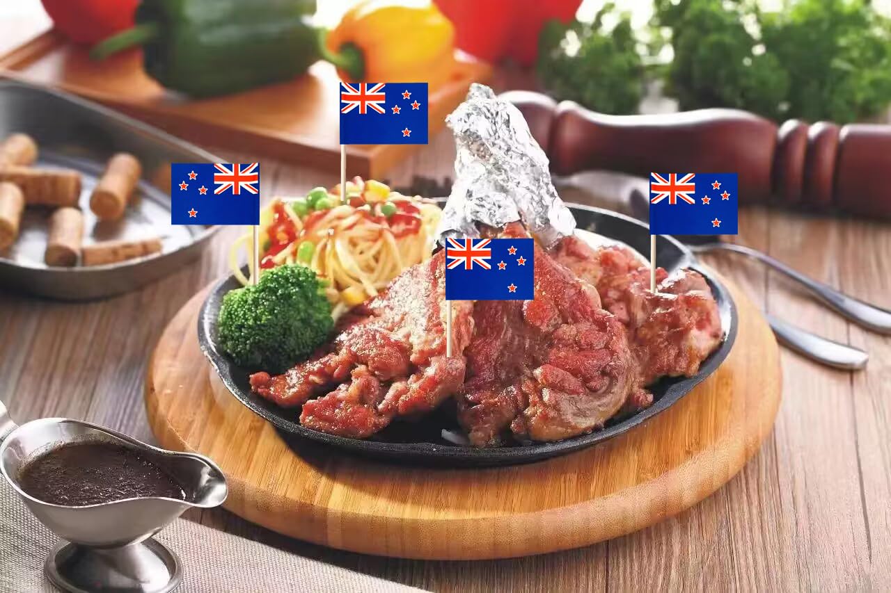 120 Stuzzicadenti Da Cocktail Con Bandiera Della Nuova Zelanda – Stecchini In Bambù 6,5 Cm Per Antipasti, Bevande E Decorazioni A Tema – Mobi Lock