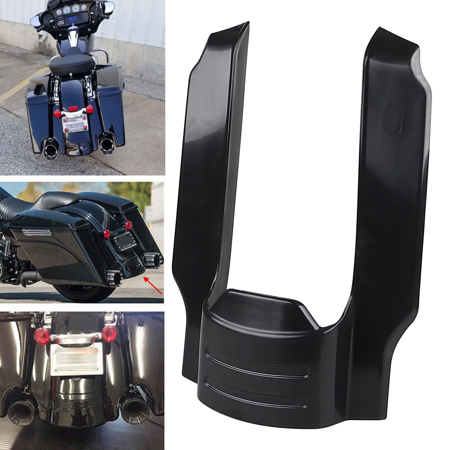 ポッポ　ハーレー　ツーリングモデル　フェンダーエクステ Amazon | SHMTOOL オートバイ 5インチ リアフェンダー