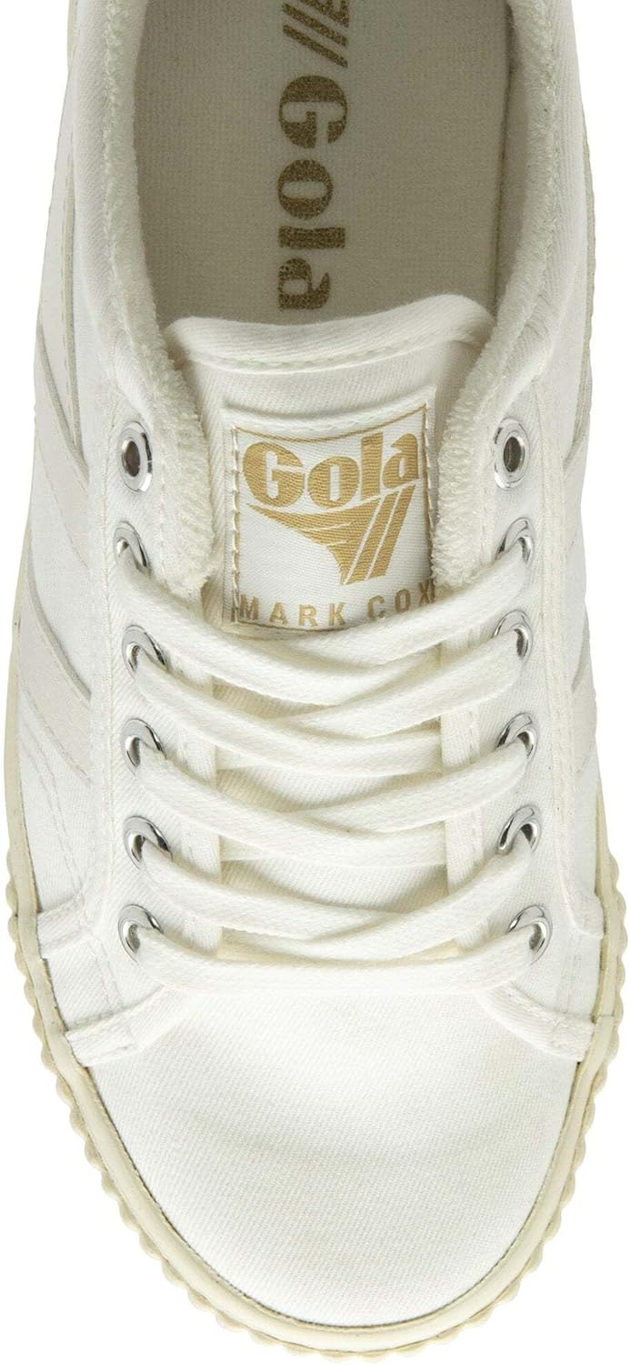 Gola Women's Tennis Mark Cox Sneaker, Off-White/Off-White, 11 - Image 5