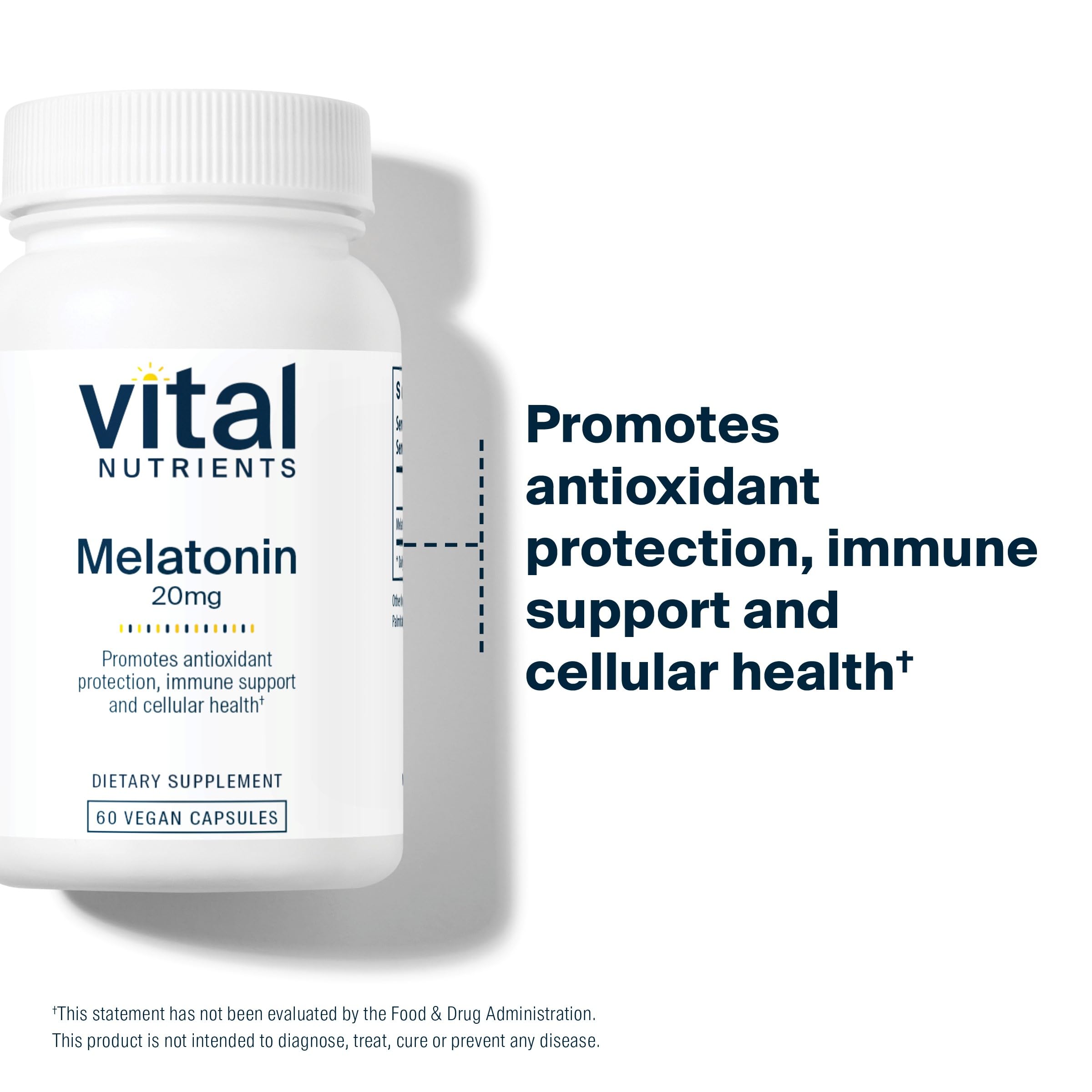 Vital Nutrients Melatonin 20mg, 60 Capsules — Amazon image 6