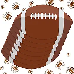 Jogo americano descartável, jogo americano de futebol americano, jogo americano descartável, 33 cm, jogo americano de papel para chá de bebê, decoração de suprimentos para festa de aniversário (futebol, 50 pacotes)