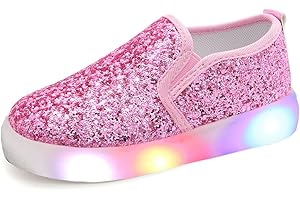 Girl's Light Up Toddler Sparkle Shoes