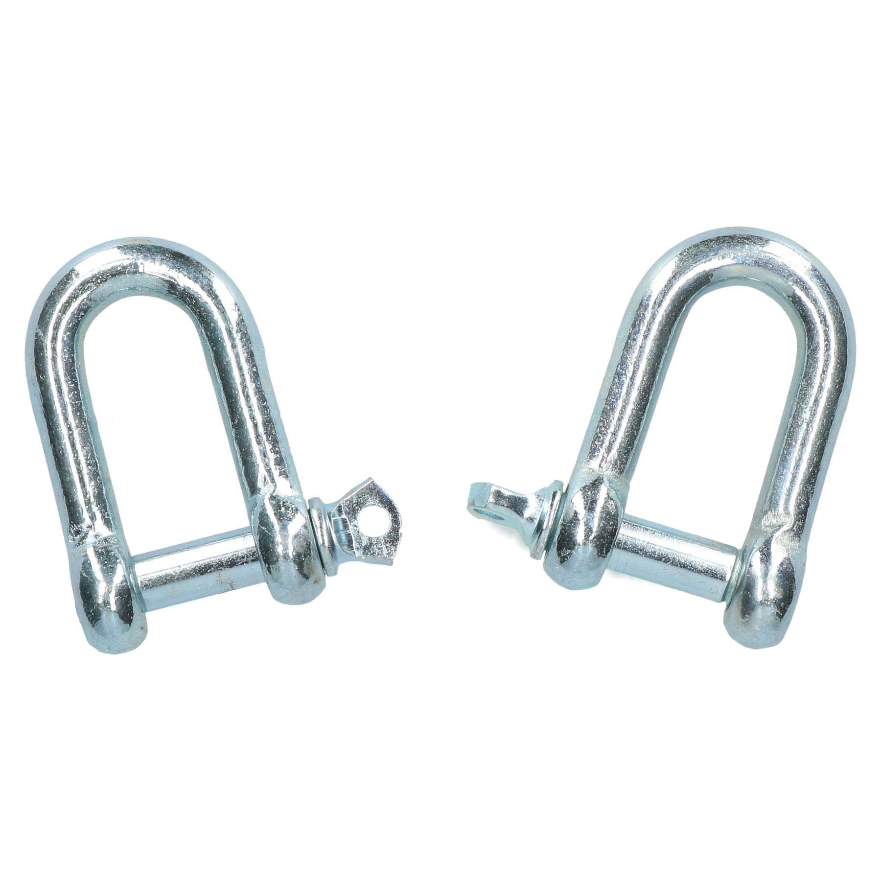 Ab Tools 13Mm Galvanised Dee D Shackle 2 Pack Chandlery Marine Rigging Shackle