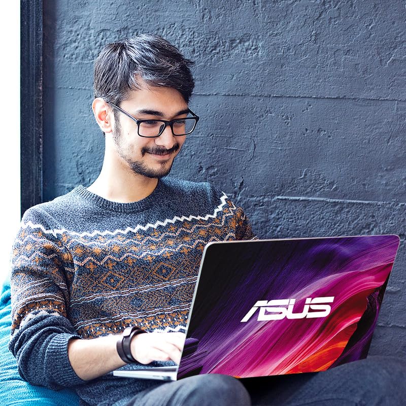 Image of Galaxsia Asus D43 Full Vinyl Laptop Skin /Sticker /Cover for 17 to 17.3 Inches Laptops Laminated-Removable-HD Quality Compatible for Hp-Dell-Sony-Lenovo-Asus etc.(16.5x11 Inches)