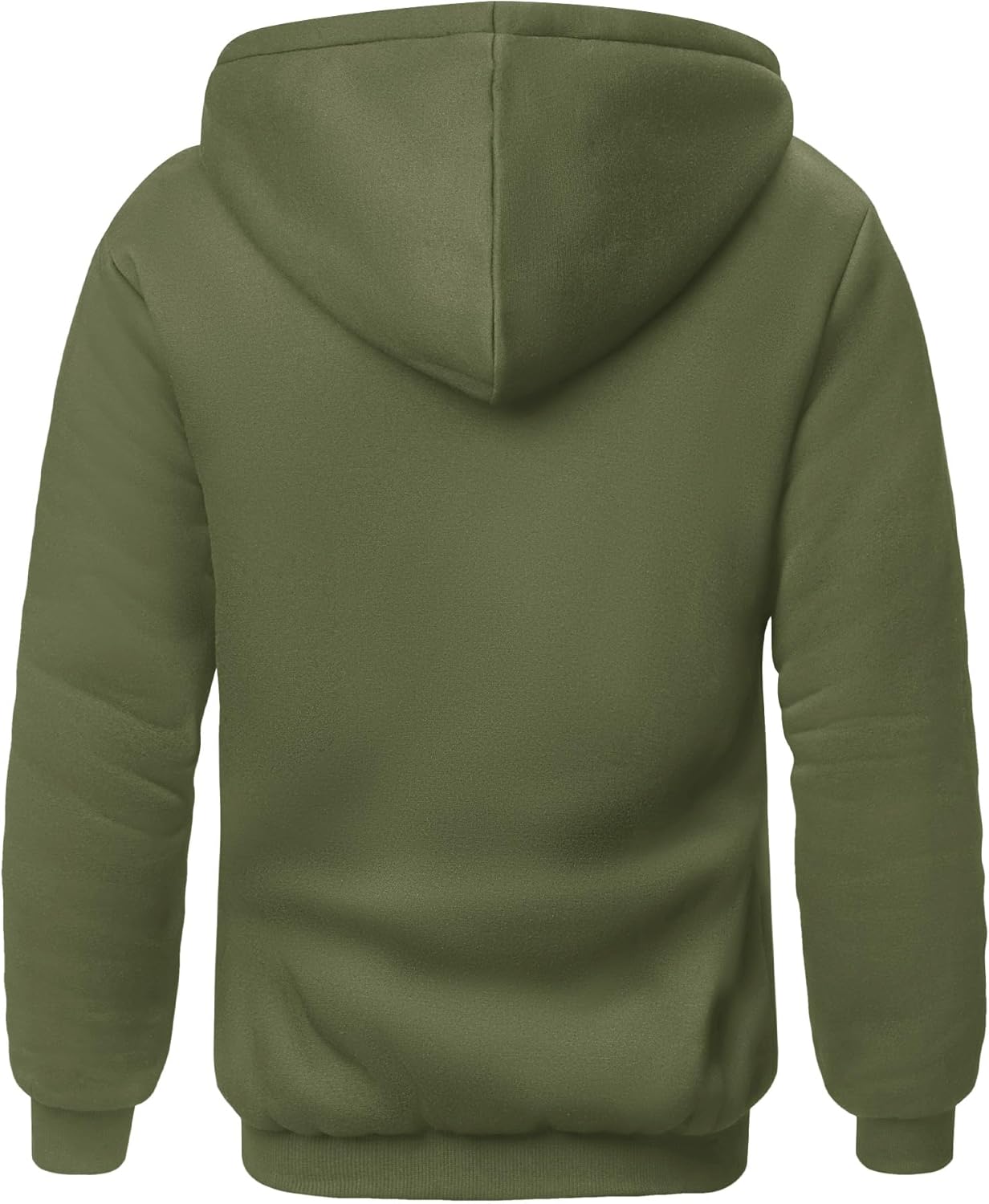 SCODI Hoodies for Men Heavyweight Fleece Sweatshirt - Full Zip Up Thick Sherpa Lined Hooded Sweatshirts - Image 3