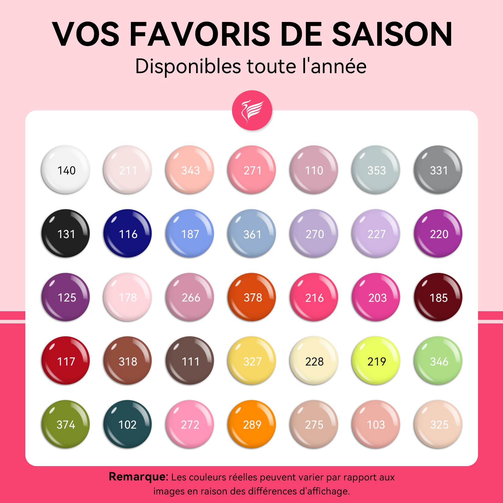 PHOENIXY 40PCS Kit Vernis Semi Permanent Complet avec 48W Lampe UV, Ponceuse pour Ongles, 35 Couleurs Kit Ongle Gel UV Complet avec Base et Top Coat Professionnel Kit Manucure