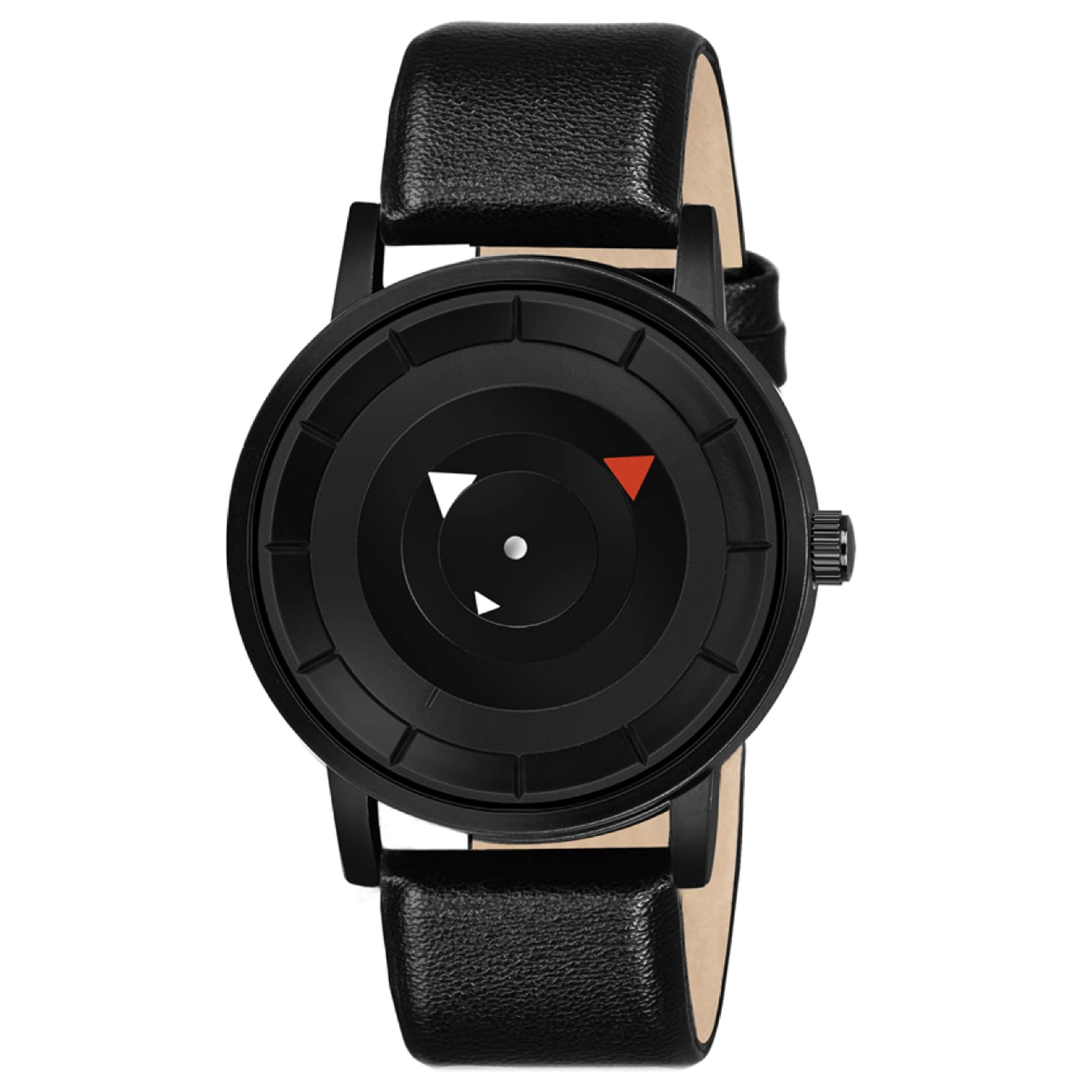 Acnos Uniq Black Dial Leather Belt Watch Pack of 1 - Image 1