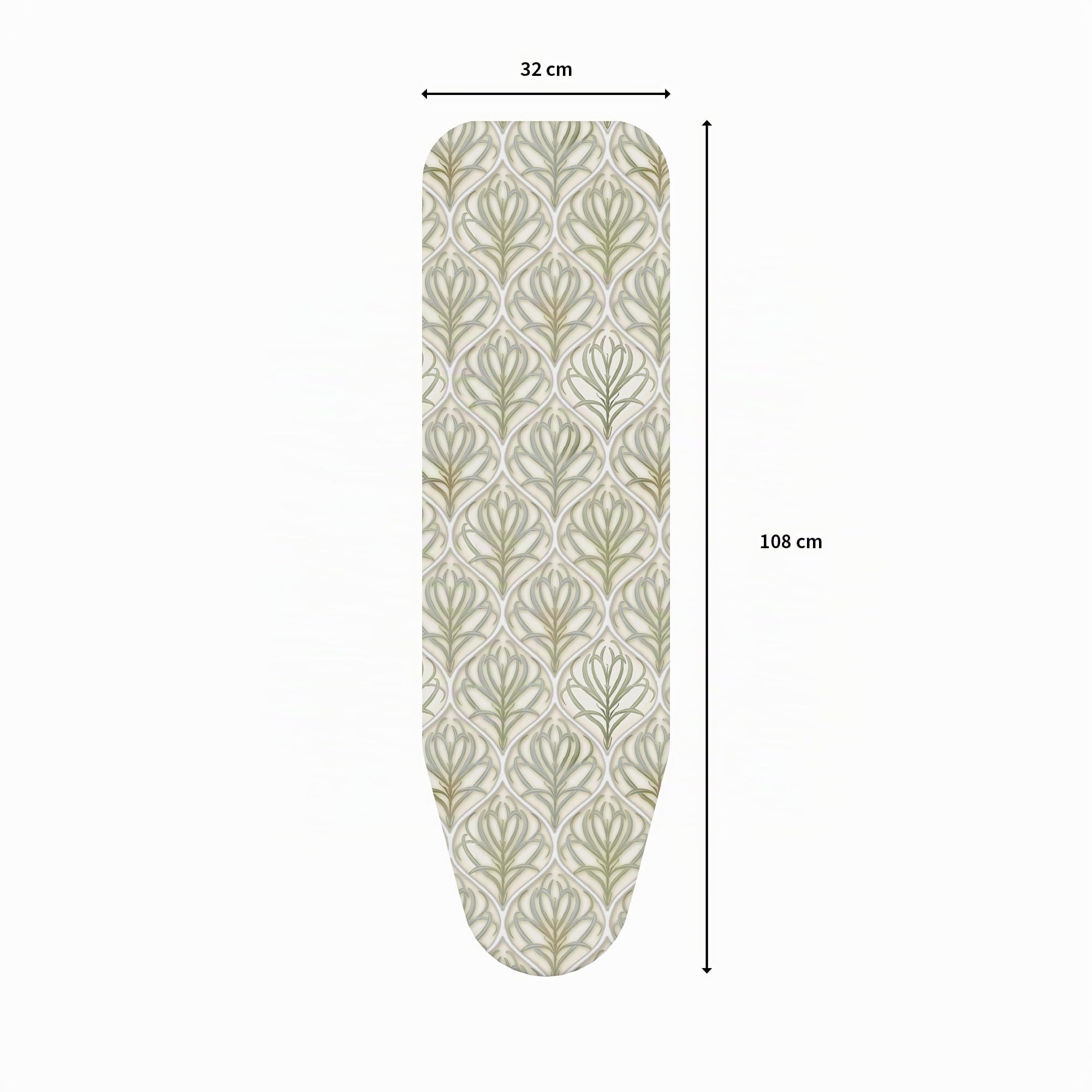 Rörets Tabla de Planchar Pulse White - Superficie de Metal Duro, Altura Ergonómica 88 cm, Cierre de Seguridad, Gancho Colgante y Peso de 3 kg - 32 x 108 cm