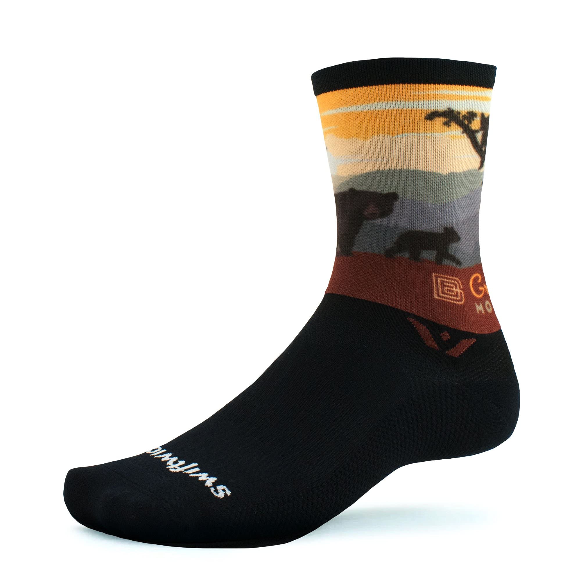 SwiftwickVISION SIX IMPRESSION National Parks Edition, Running, Hiking and Cycling Socks