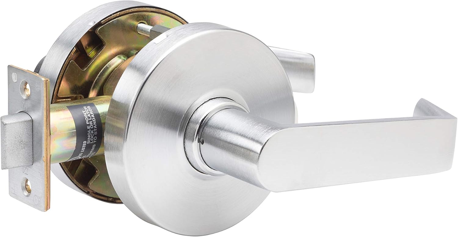 TACO DL-LHV10-US26D DL-LHV Series Trans Atlantic Heavy Duty Grade 1 Commercial Cylindrical Passage Lever in Brushed Chrome TACO DL-LHV10-US26D DL-LHV Series Trans Atlantic Heavy Duty Grade 1 Commercial Cylindrical Passage Lever in Brushed Chrome