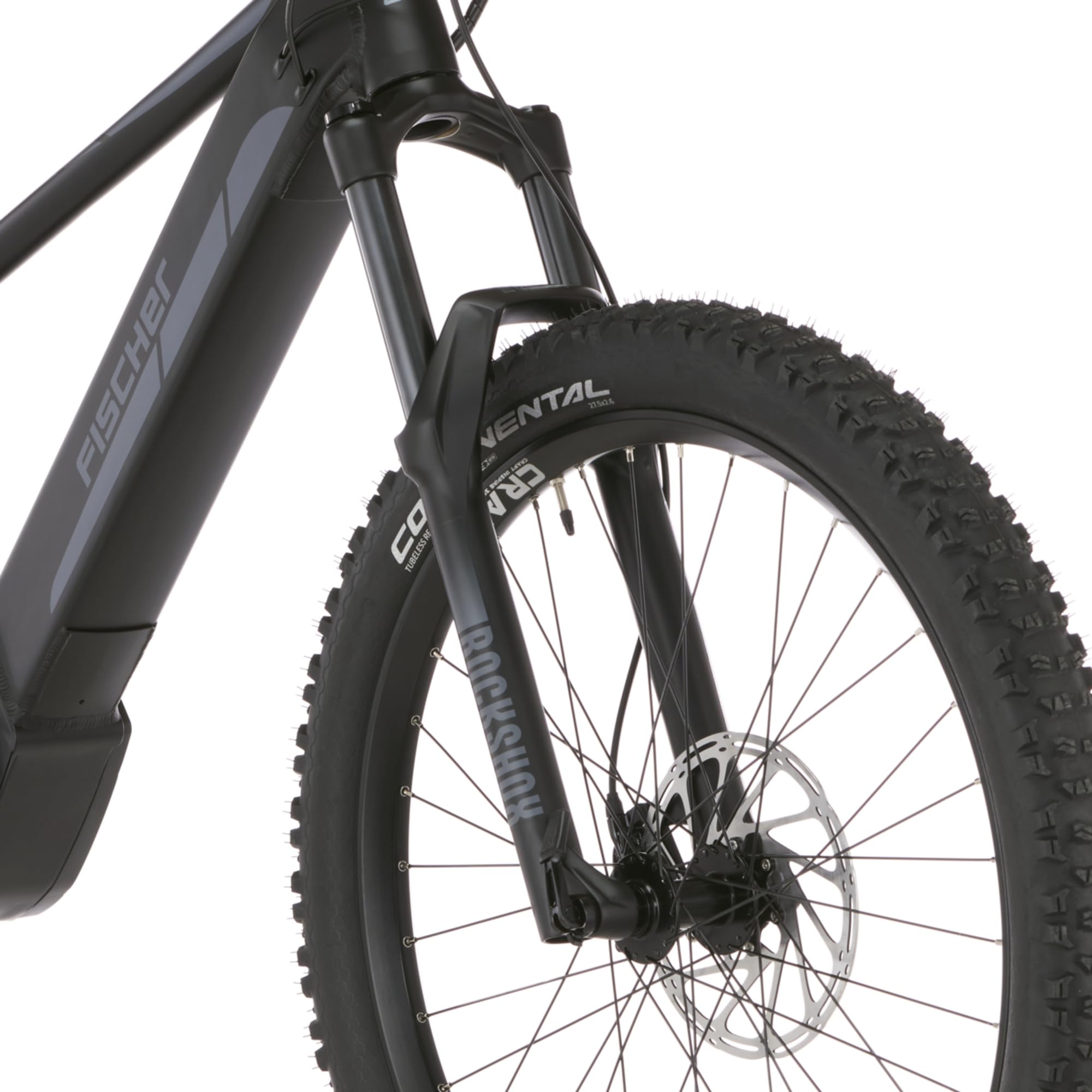 Fischer E-Bike MTB MONTIS 6.0i, Fully Elektrofahrrad für Damen und Herren, RH 44 cm, Mittelmotor 90 Nm, 36 V Akku, schwarz