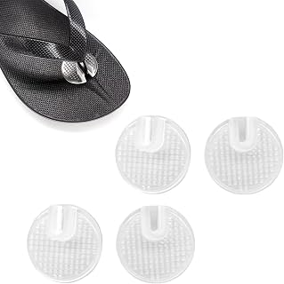 Flip Flop Toe Cushion & Protectors - Silicone Gel Toe Guards for Thong Sandals Pain Relief Non-Slip Cushions Between Toes Clear Gel Protectors-2 Pairs.